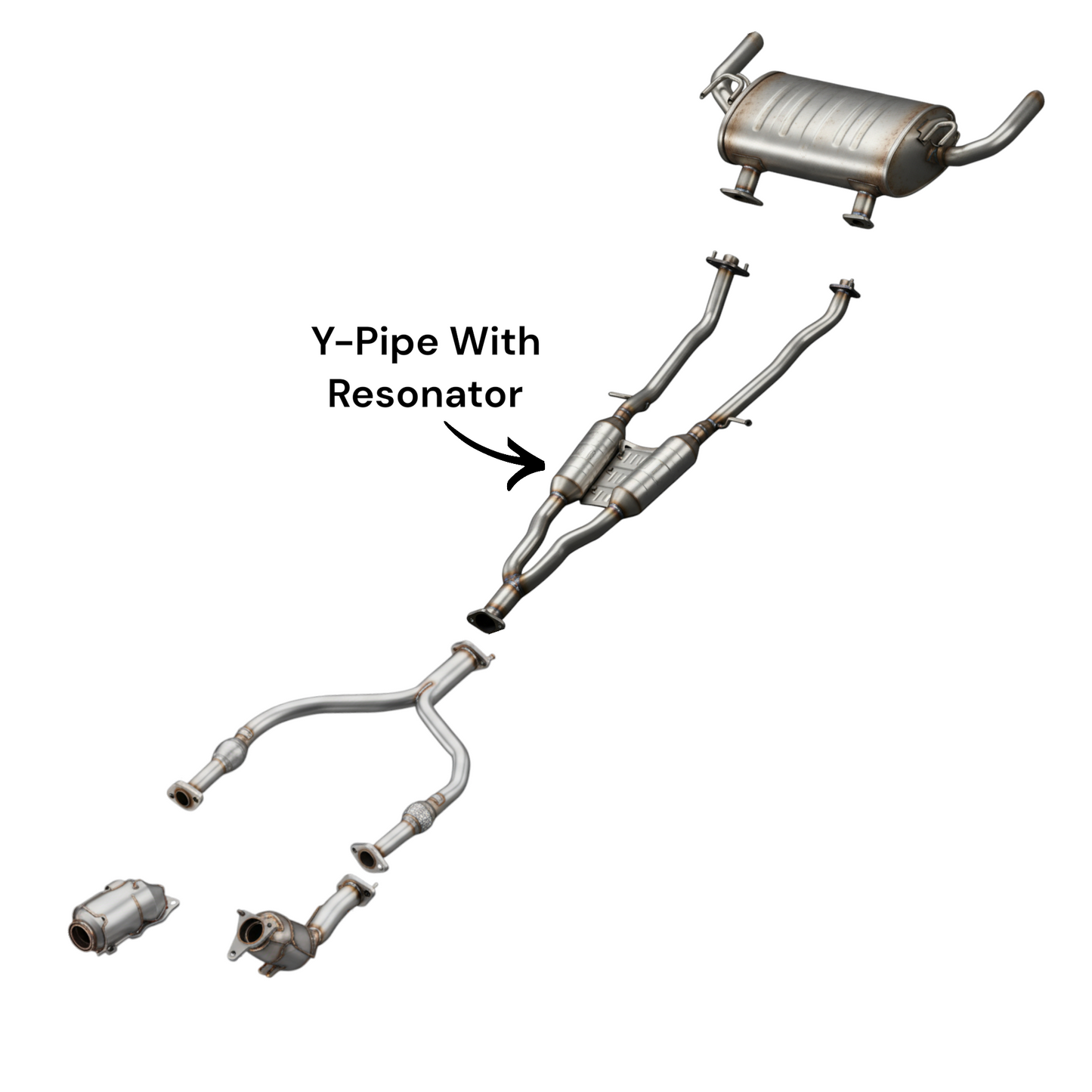 Infiniti Q60 3.0L (2017-2020) (AWD) Resonator Y-Pipe