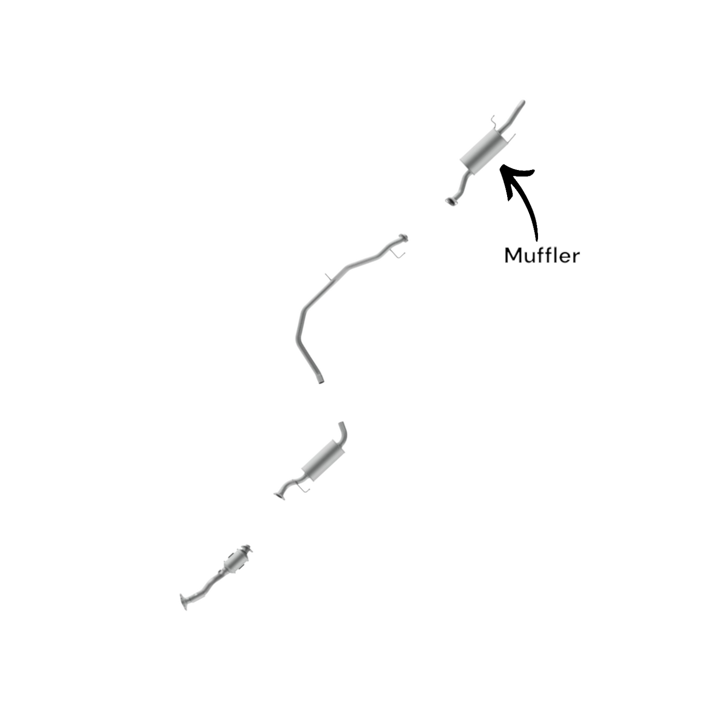 Honda Insight 1.3L (2010-2014) Hybrid Muffler