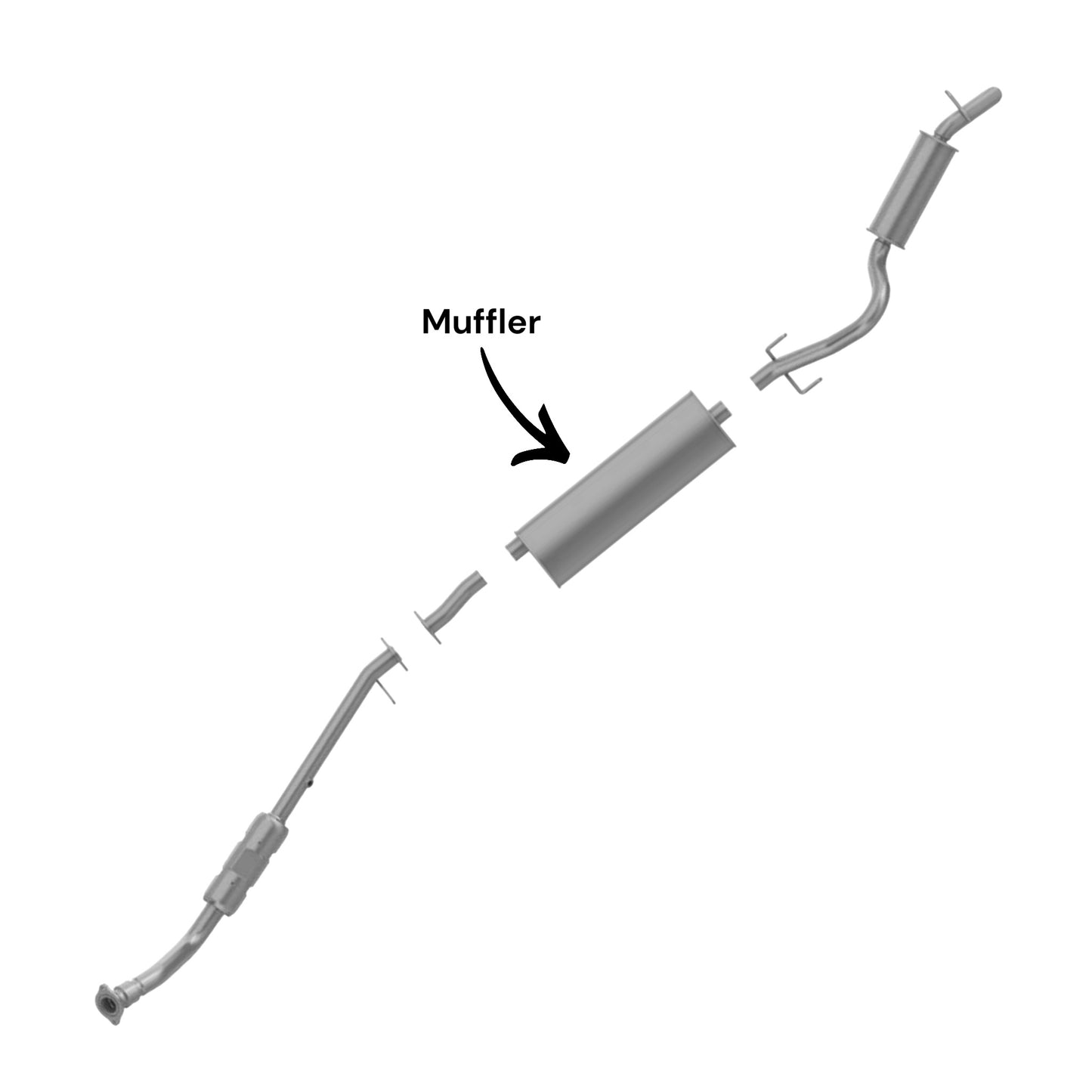 Chevrolet Venture 3.4L (2002, 2005) (FWD) Muffler