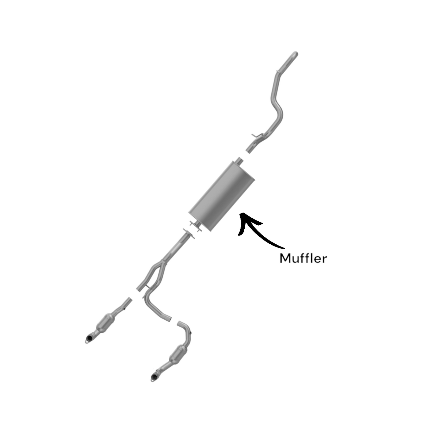 Jeep Liberty Limited 3.7L (2002-2007) V4 Muffler