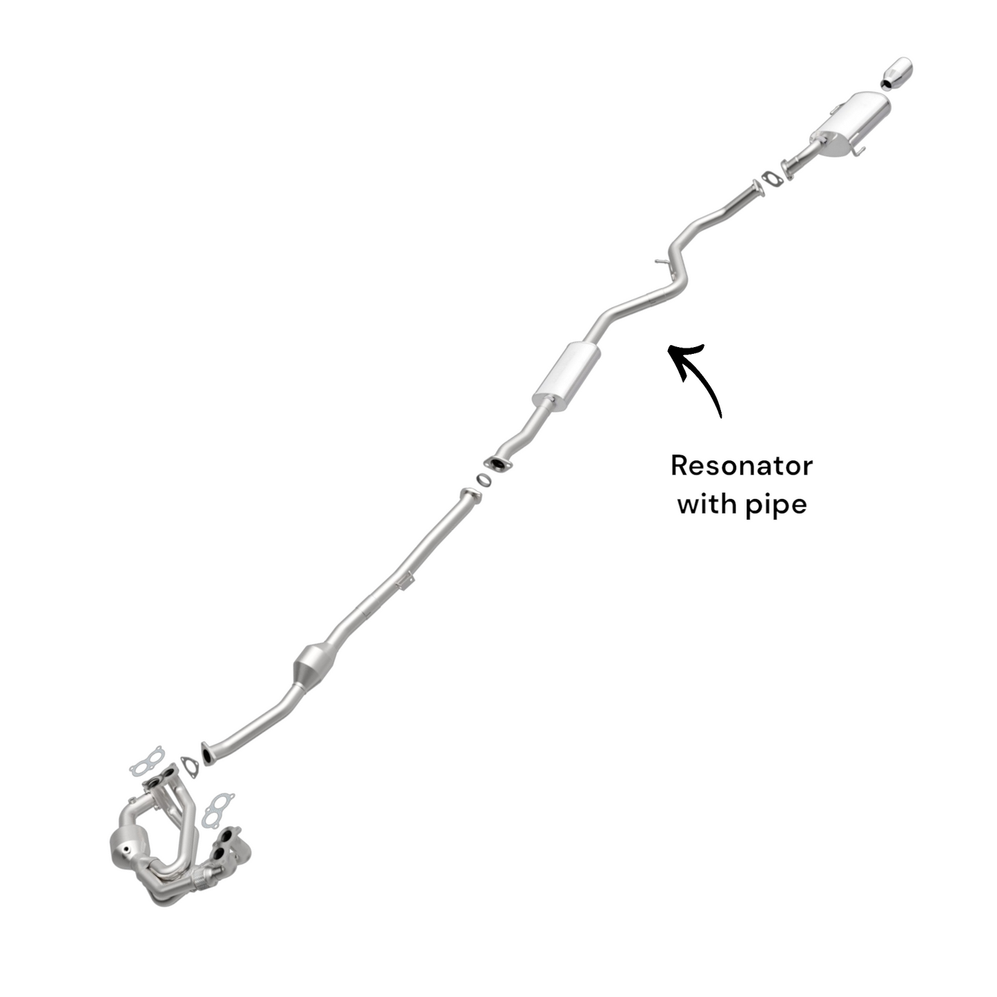 Subaru Legacy 2.5L (2010-2019) Resonator with pipe (Non-Turbocharged)
