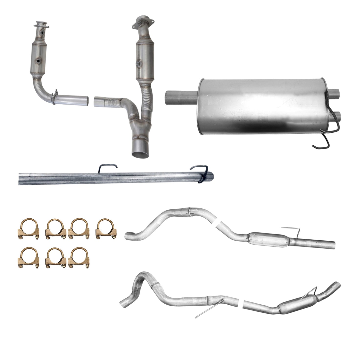 Dodge Ram 1500 5.7L 2009-2010 Complete Exhaust (140.0" Wheelbase)