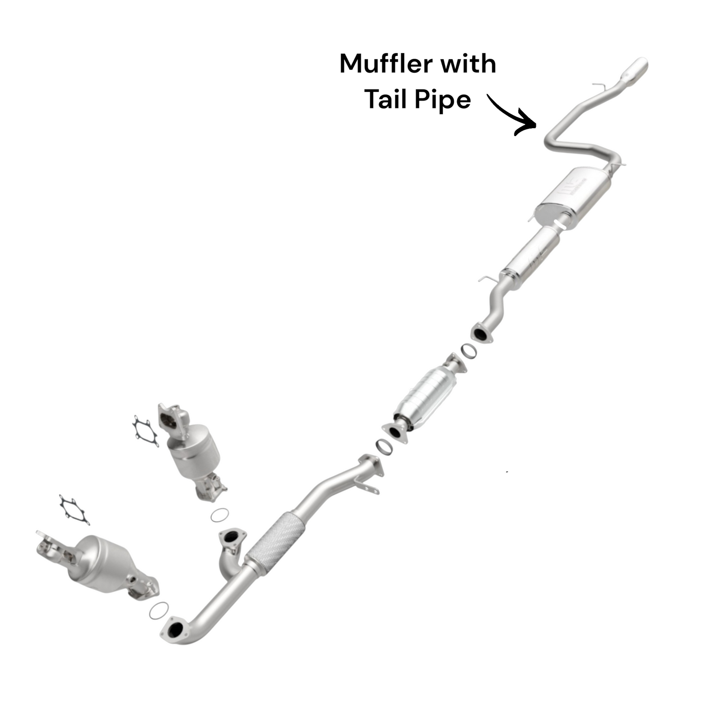 Honda Odyssey 3.5L (2011-2013) Muffler with Tail Pipe