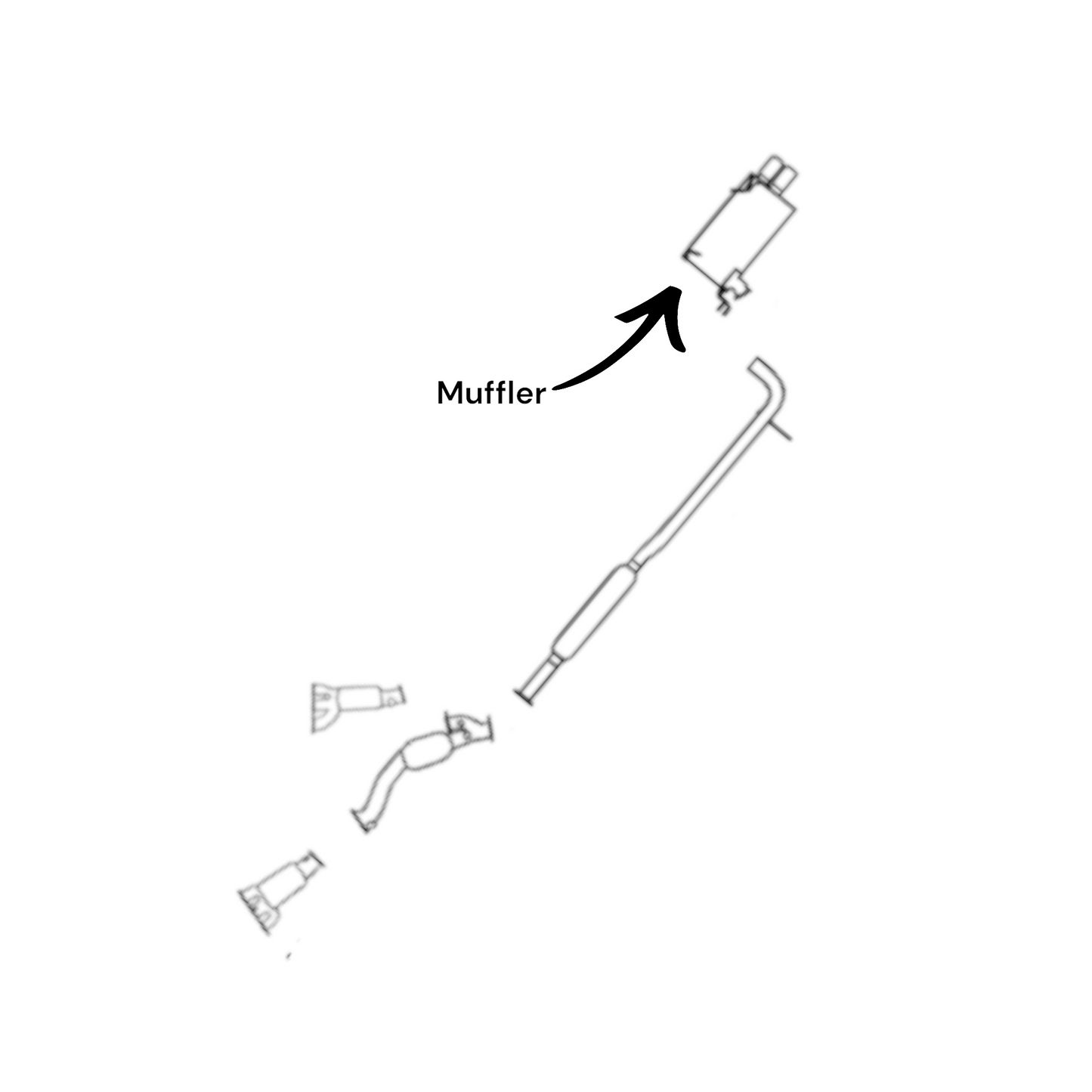 Mitsubishi Outlander 3.0L (2007-2013) Rear Muffler