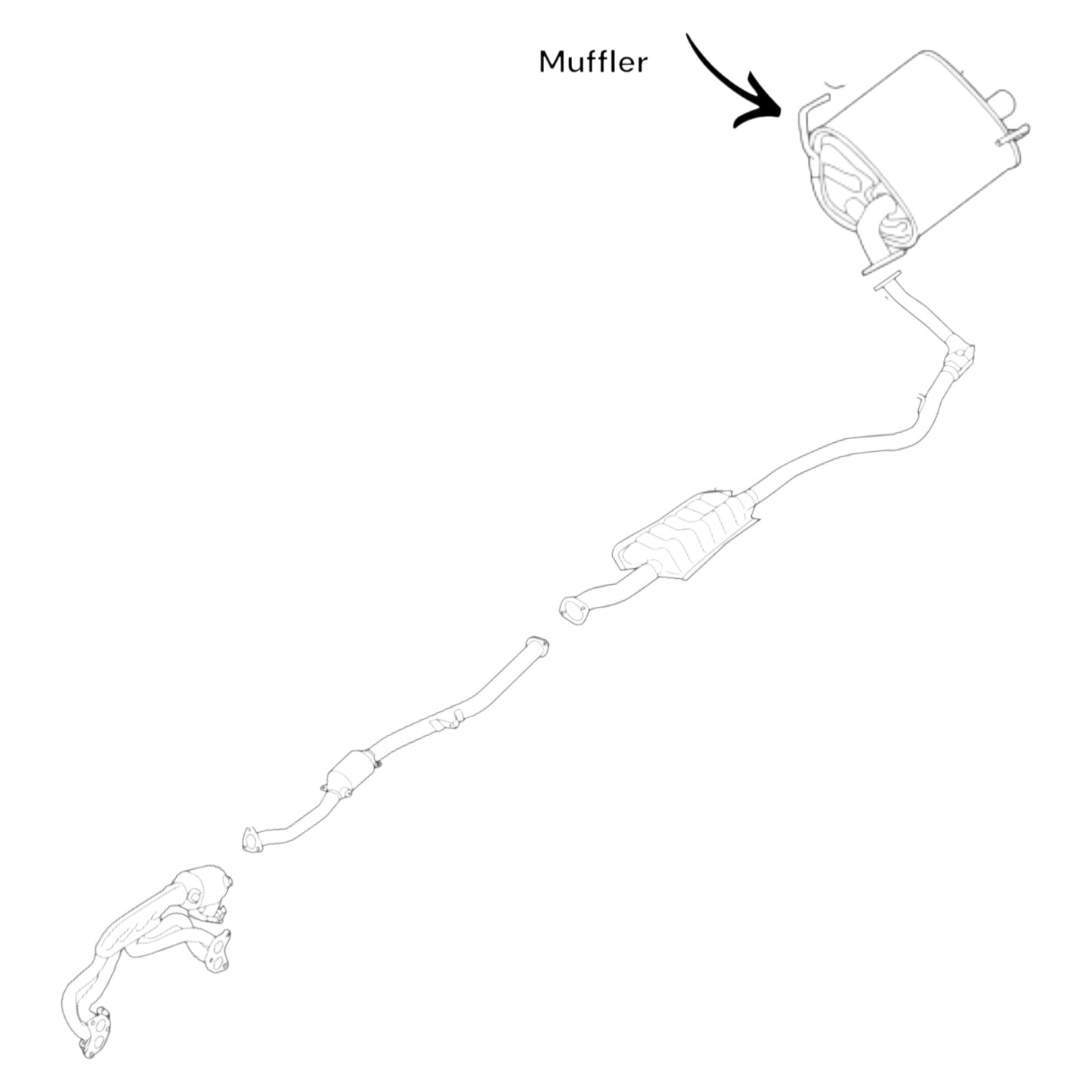 Subaru Forester 2.5L (2014-2018) Rear Muffler