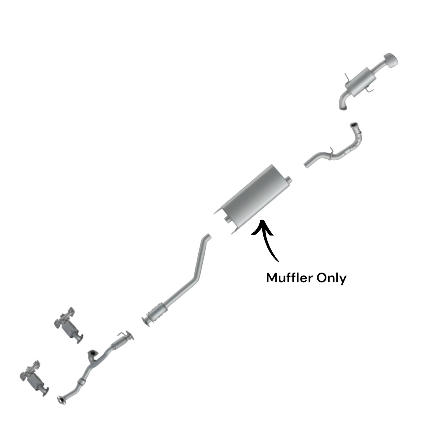 Hyundai Santa Fe Sport 2.0L (2013-2018) (Turbo) Muffler Only