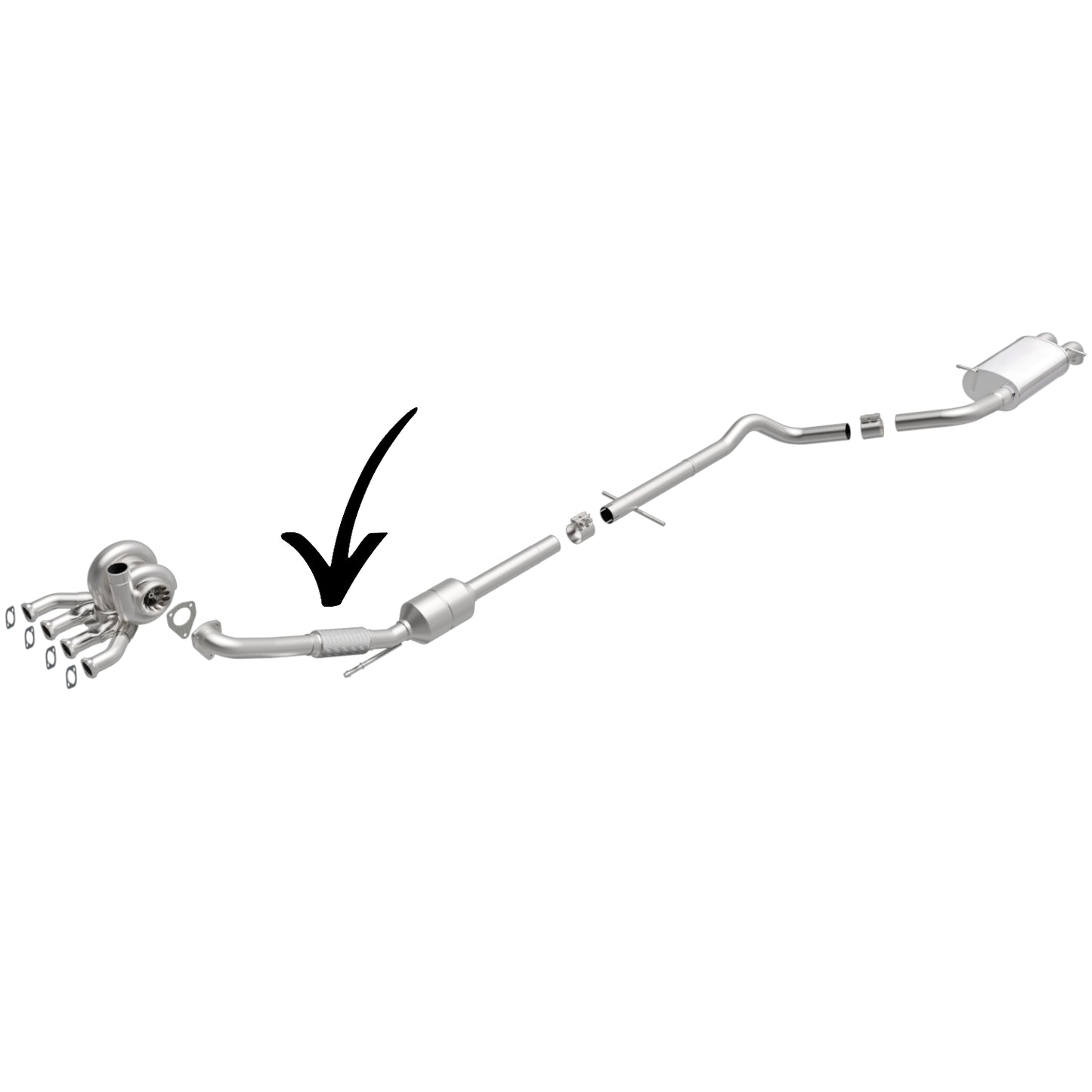 Volkswagen Golf (GL/GLS/TDI/GL-TDI/GLS-TDI) 1.9L (1999-2006) DIESEL FWD Catalytic Converter