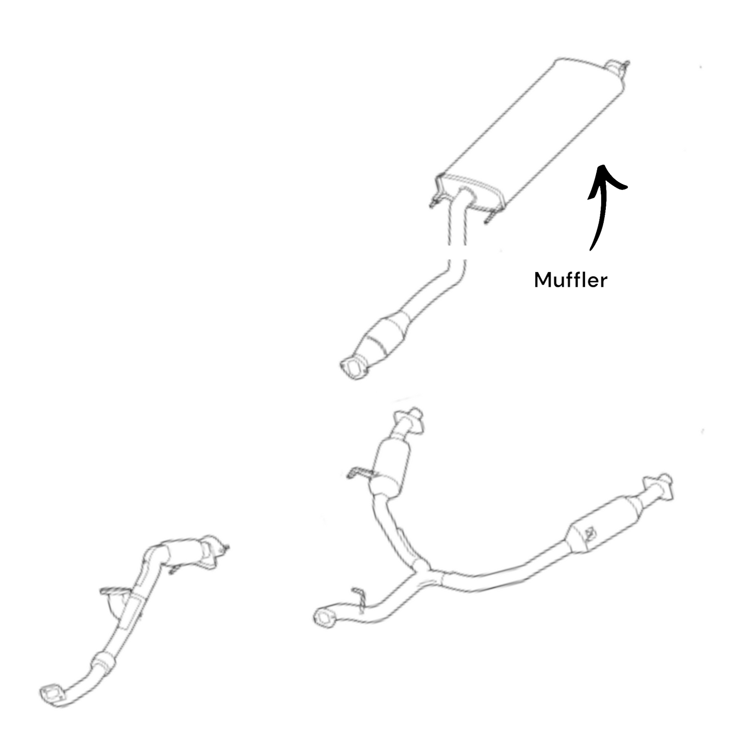 Hyundai Santa Fe XL 3.3L (2019) Muffler
