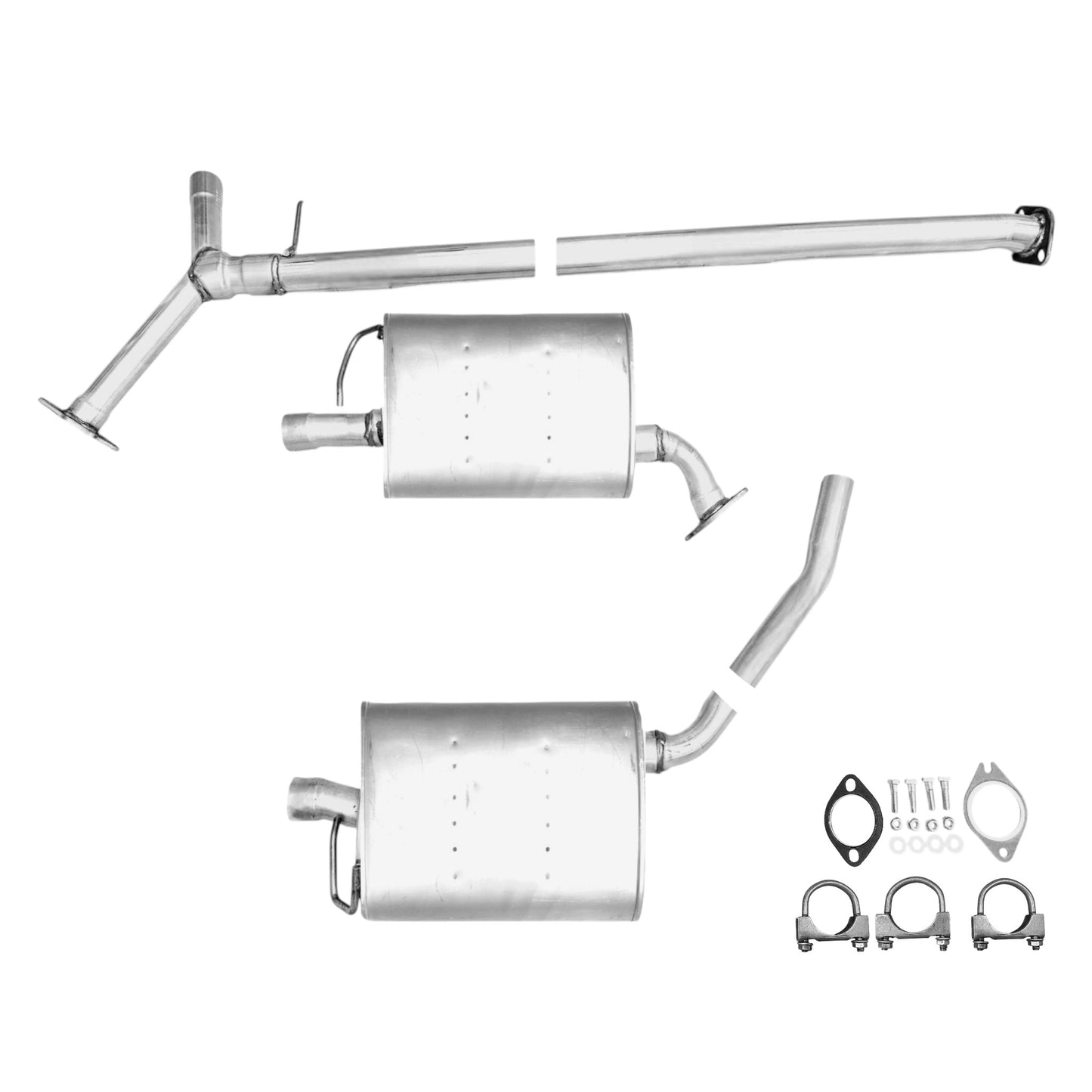 Hyundai Sonata 2.0L (2011) (Turbo) Left & Right Side Muffler with Y-Pipe