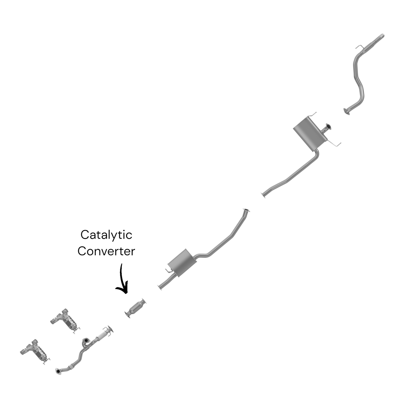 Kia Sedona  3.5L (2011-2012) Rear Converter