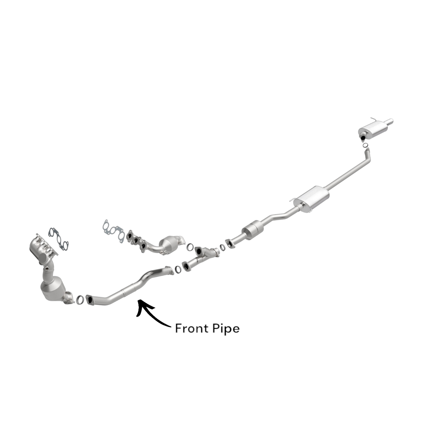 Toyota Highlander 3.3L (2004-2007) V6 Front Pipe