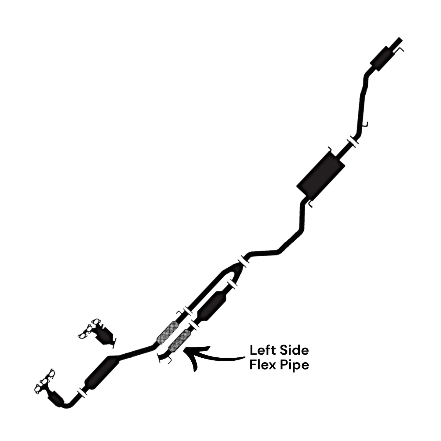 Mazda MPV 3.0L (2002-2006) (FWD) Flex Pipe