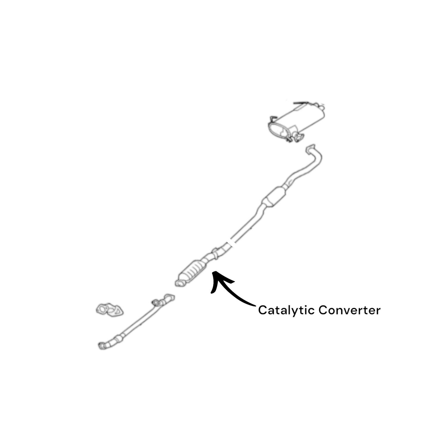 Mitsubishi Outlander 3.0L (2007-2009) 4WD Catalytic Converter