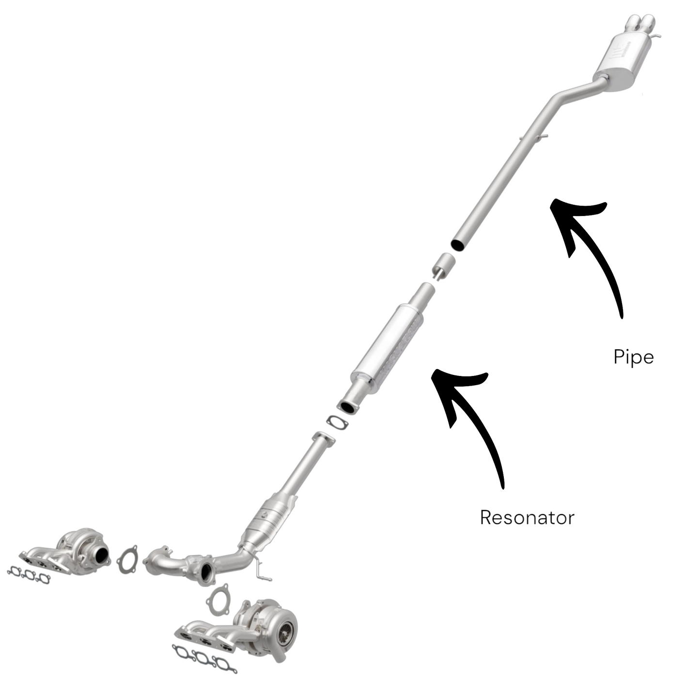 Volvo XC90 2.9L 2003-2005 Resonator With Pipe