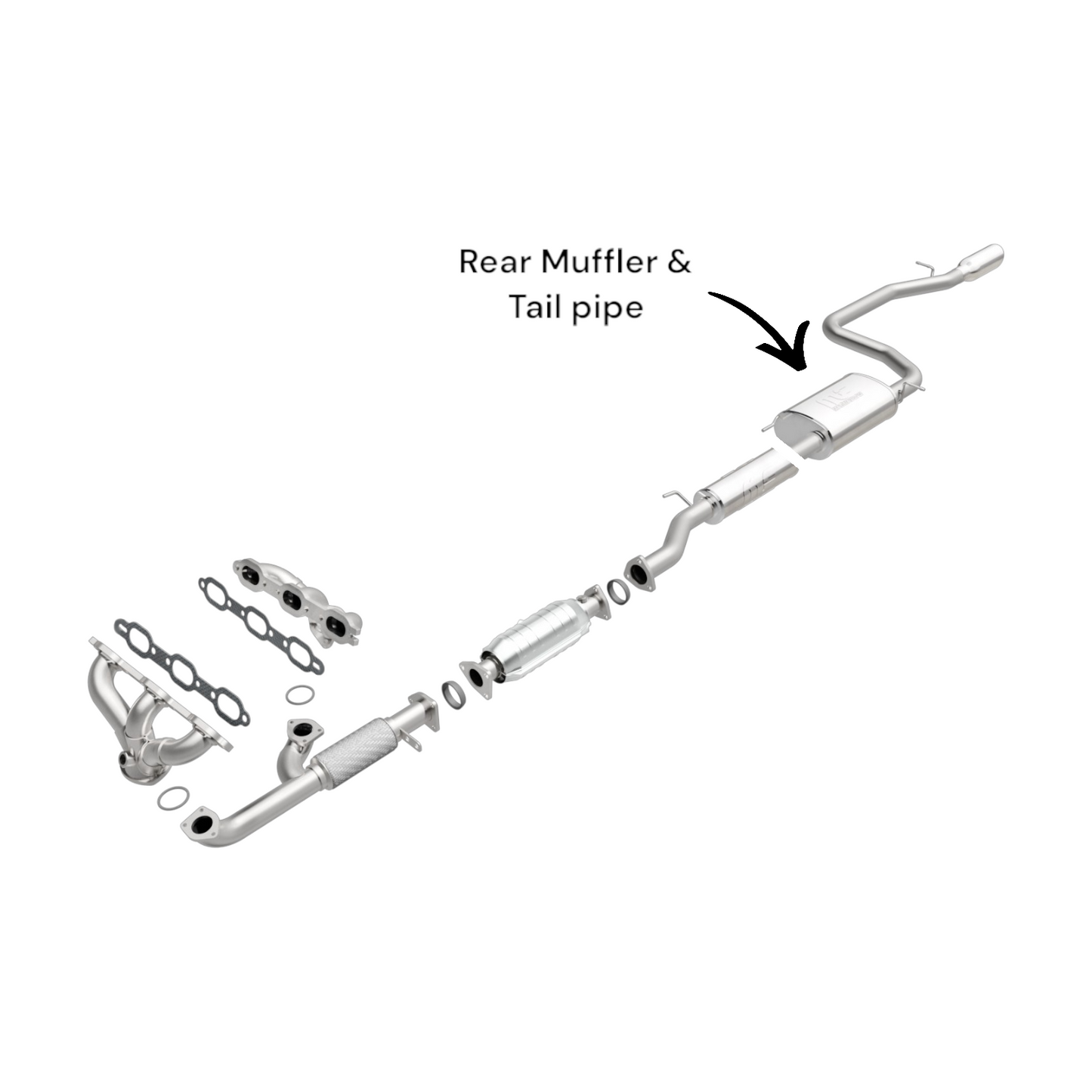 Honda Odyssey 3.5L (1999-2004) Rear Muffler & Tail pipe