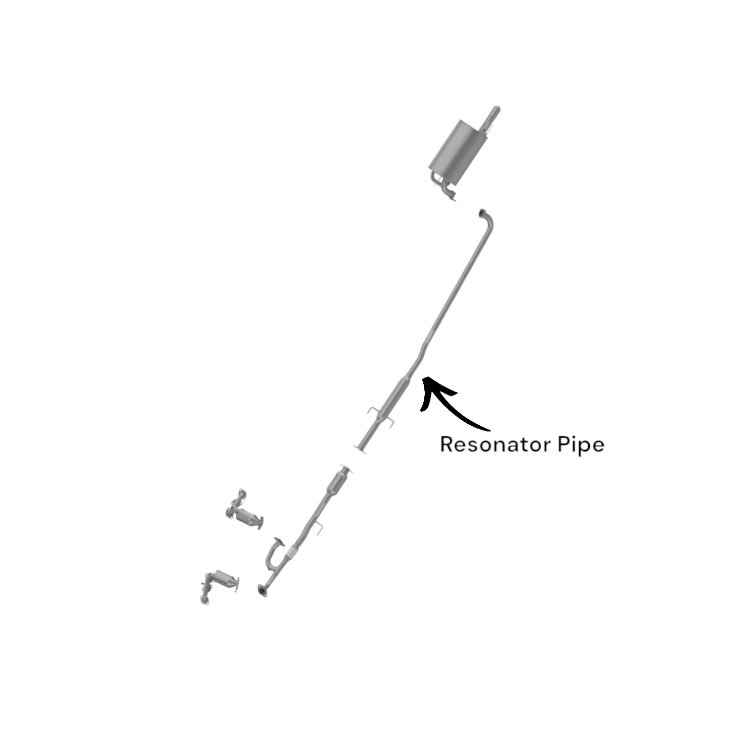 Lexus ES300 3.0L (2002, 2003) Resonator Pipe