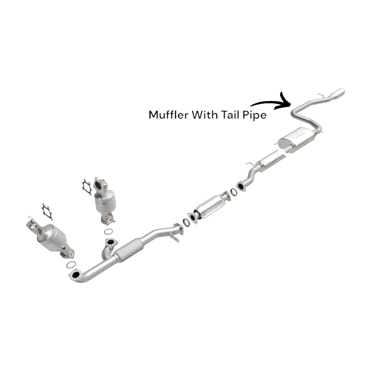 Honda Odyssey 3.5L (2005-2010) V6 Rear Muffler with Tail Pipe