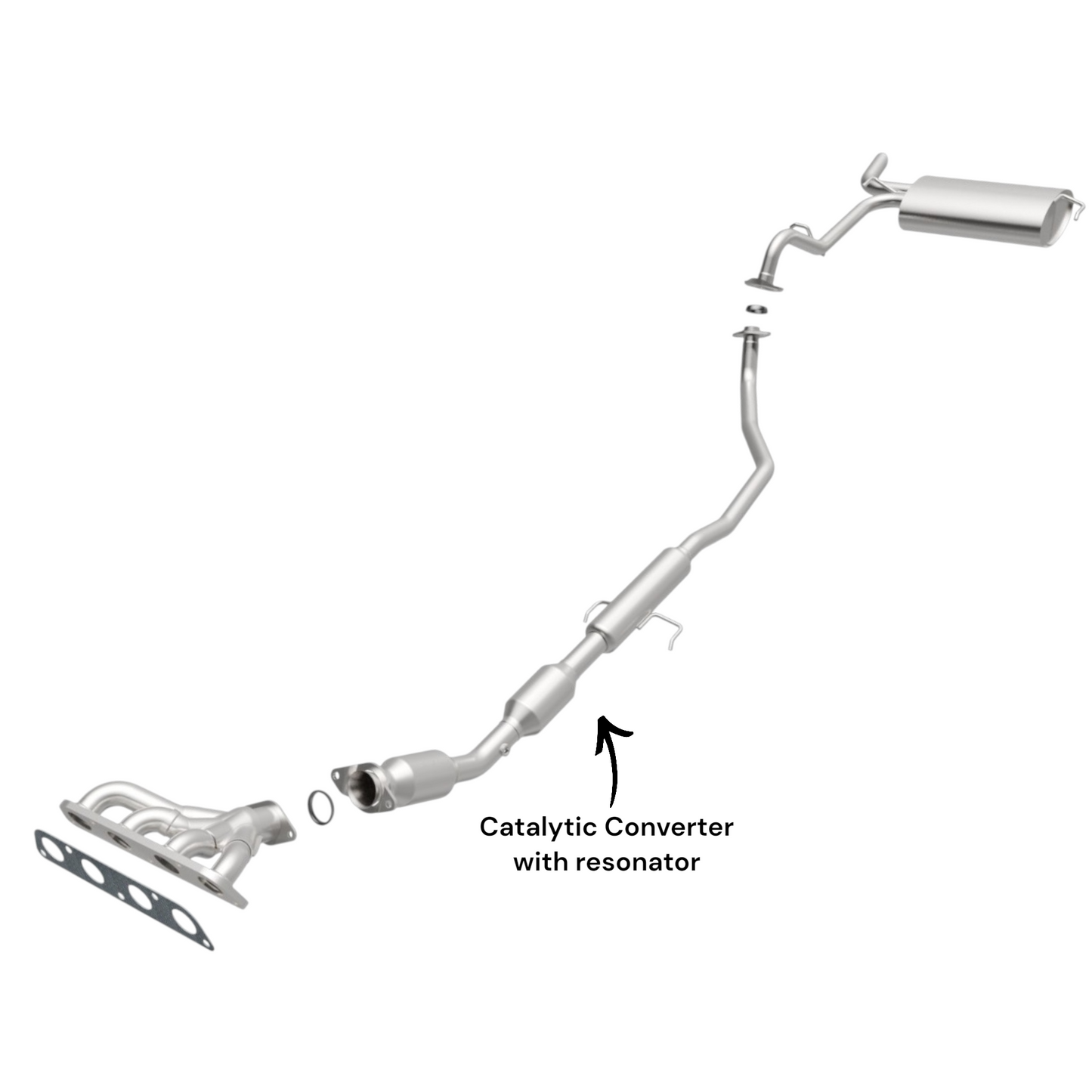 Pontiac Vibe 1.8L (2009-2010) Converter with Resonator
