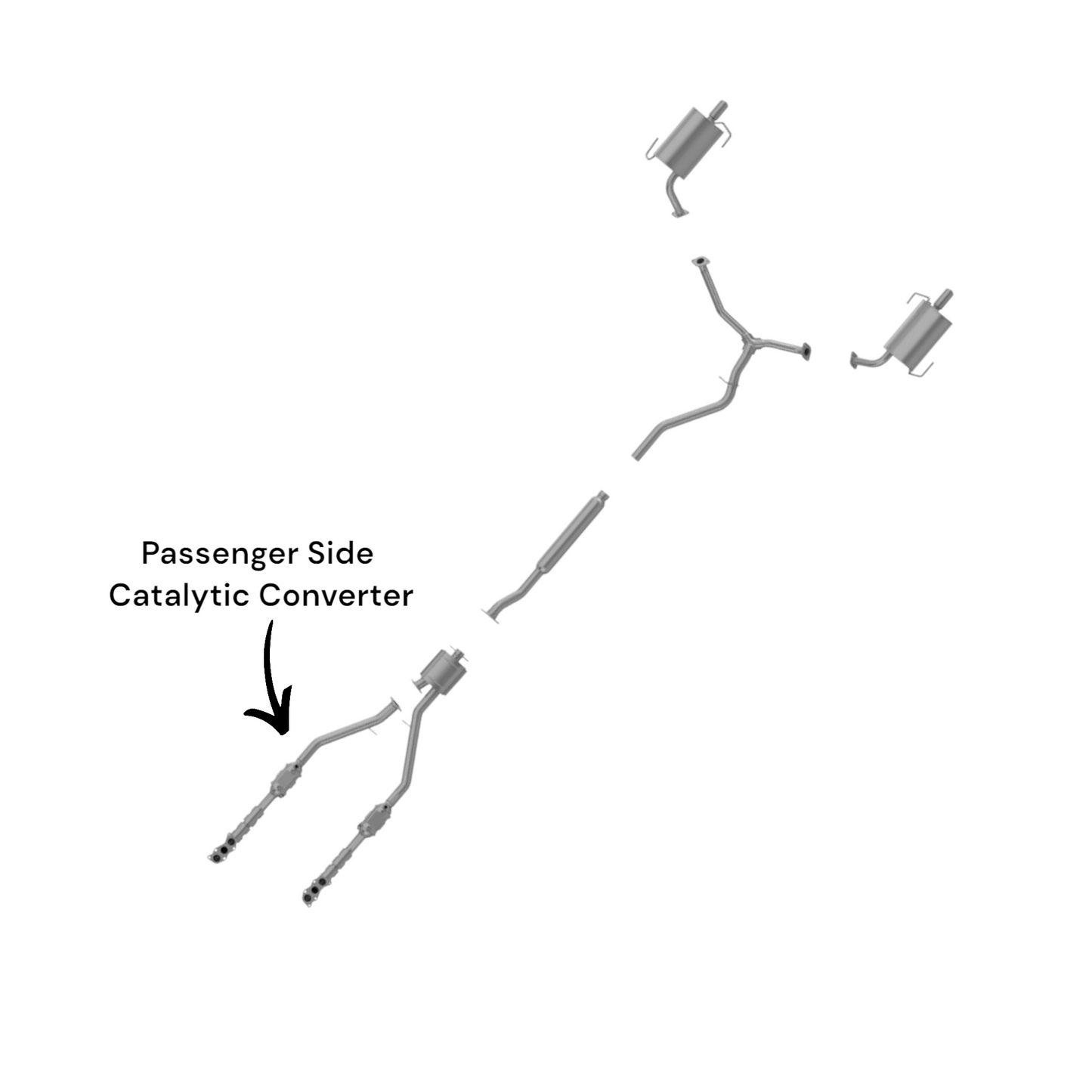 Subaru Tribeca 3.6L (2008-2009) (Passenger Side / Right Side) Catalytic Converter