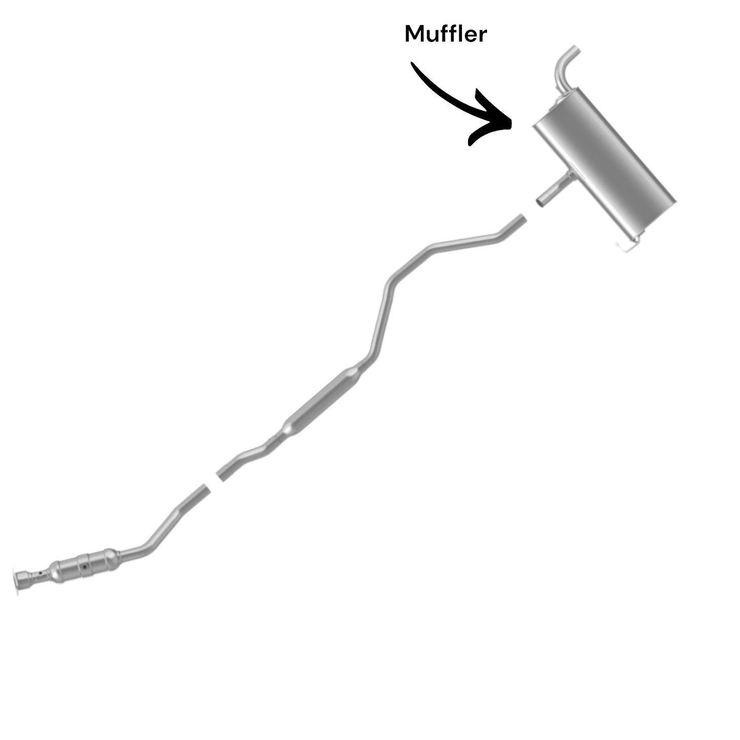 Jeep Patriot (2007-2010 2.0L) & (2007-2011 2.4L FWD) Rear Muffler