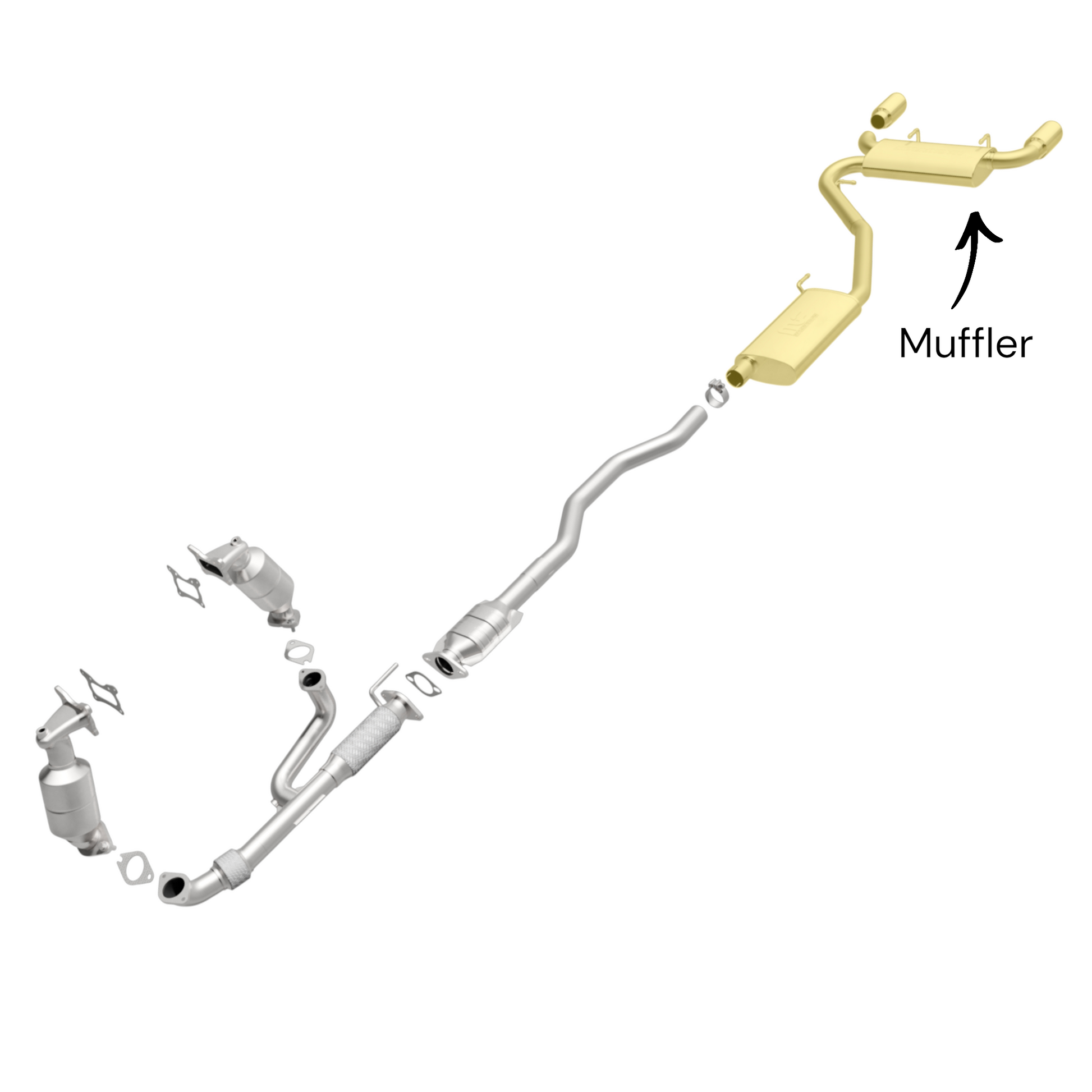 GMC Terrain 3.6L (2013-2015) Rear Muffler