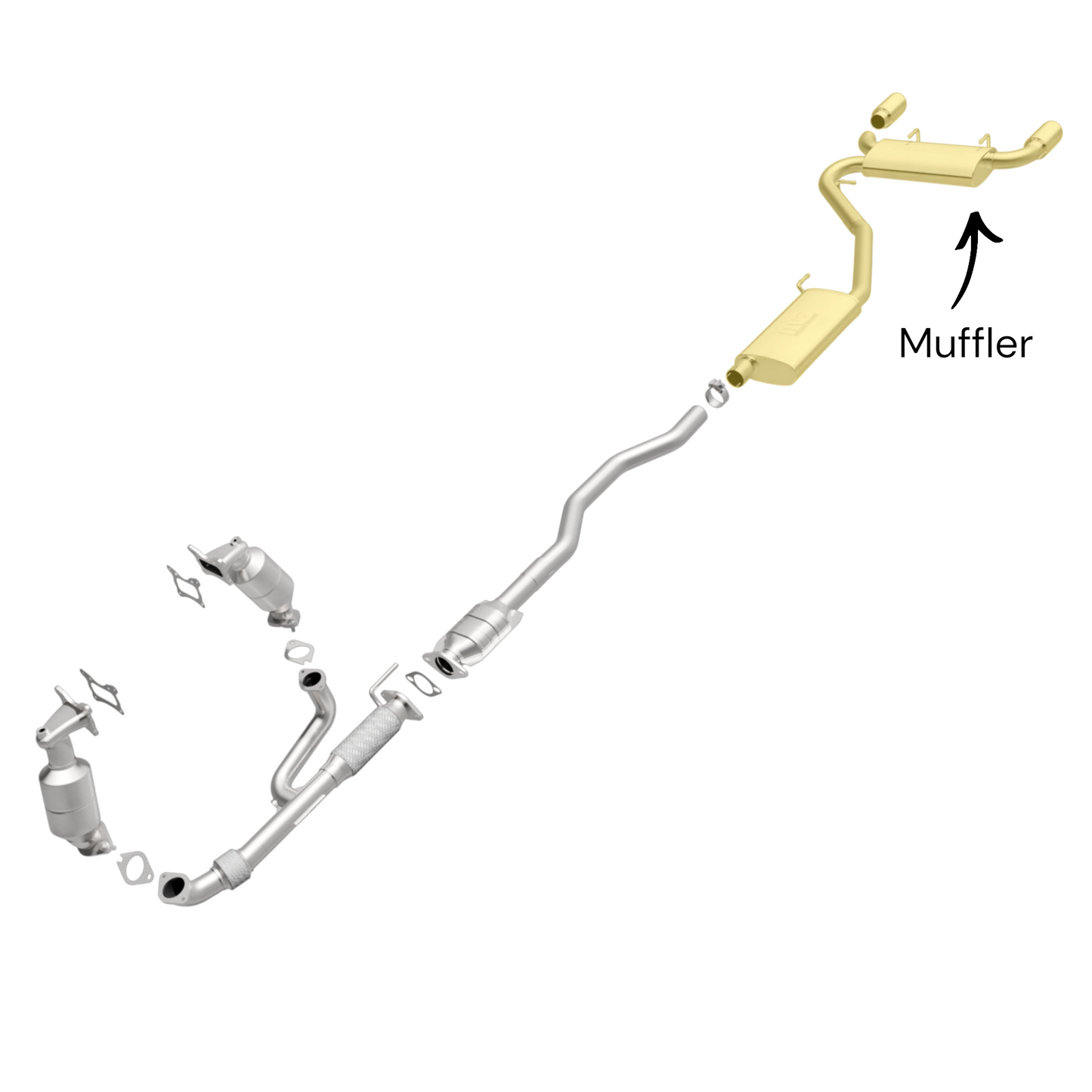 GMC Terrain 3.6L (2013-2015) Rear Muffler