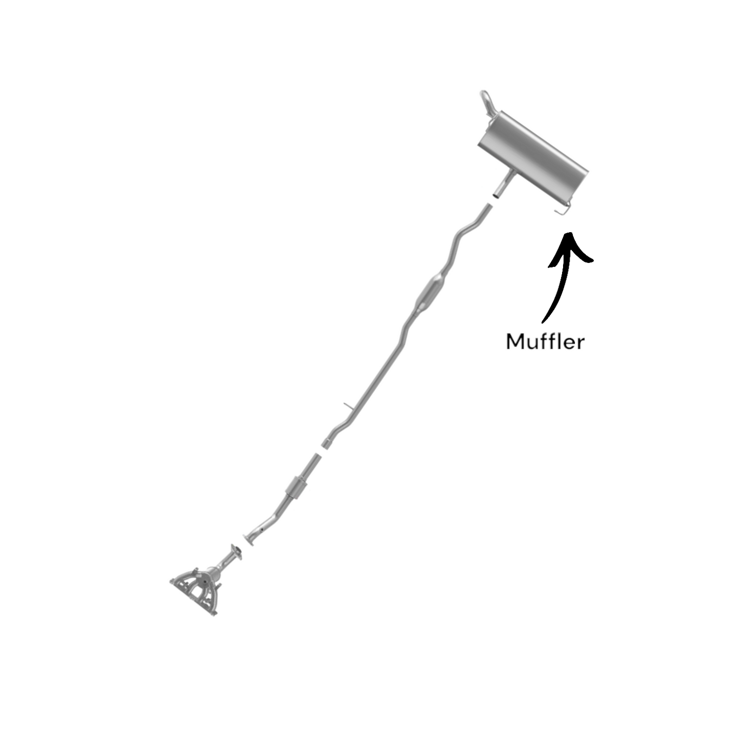 Jeep Patriot 2.4L (2007-2011) 4WD Muffler