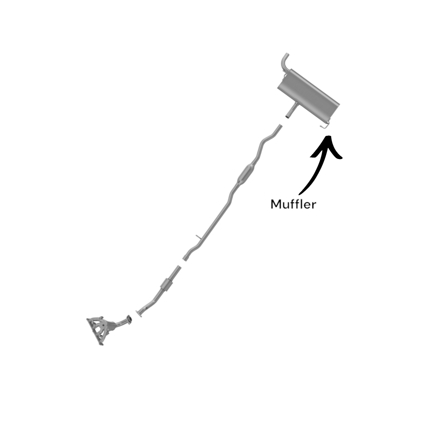 Jeep Compass 2.4L (2007-2011) 4WD Muffler