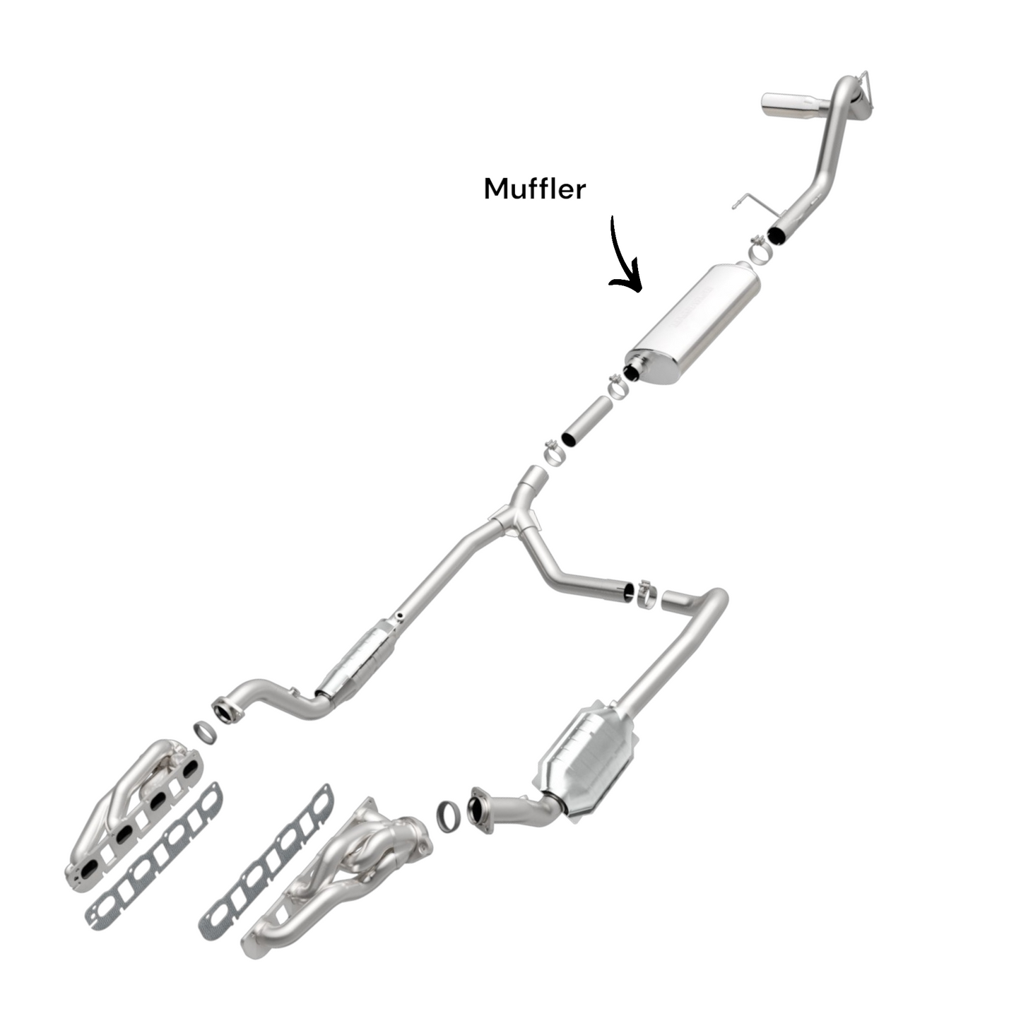 Dodge Ram 1500 2006-2008 5.7L Muffler (crew Cab pickup)