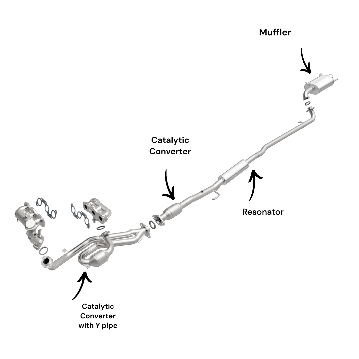 Toyota Avalon 3.0L 2000-2004 Complete Exhaust