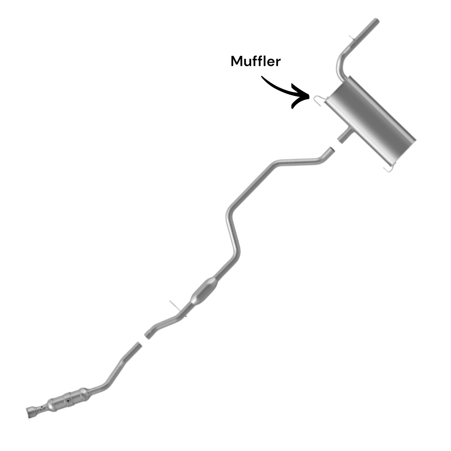 Dodge Avenger 2.7L (2008-2010) Rear Muffler