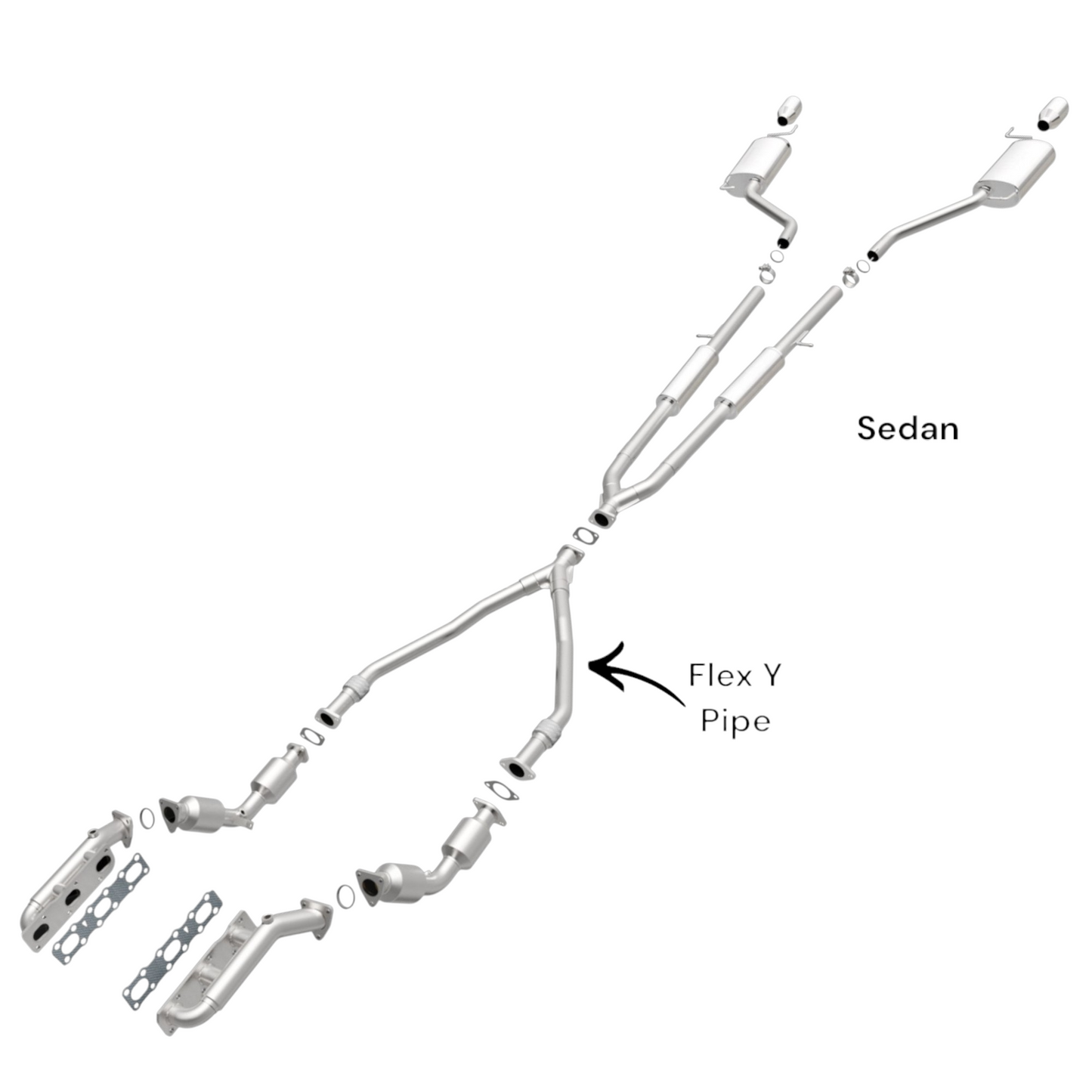 Infiniti G37 3.7L 2008-2013 Flex Y Pipe