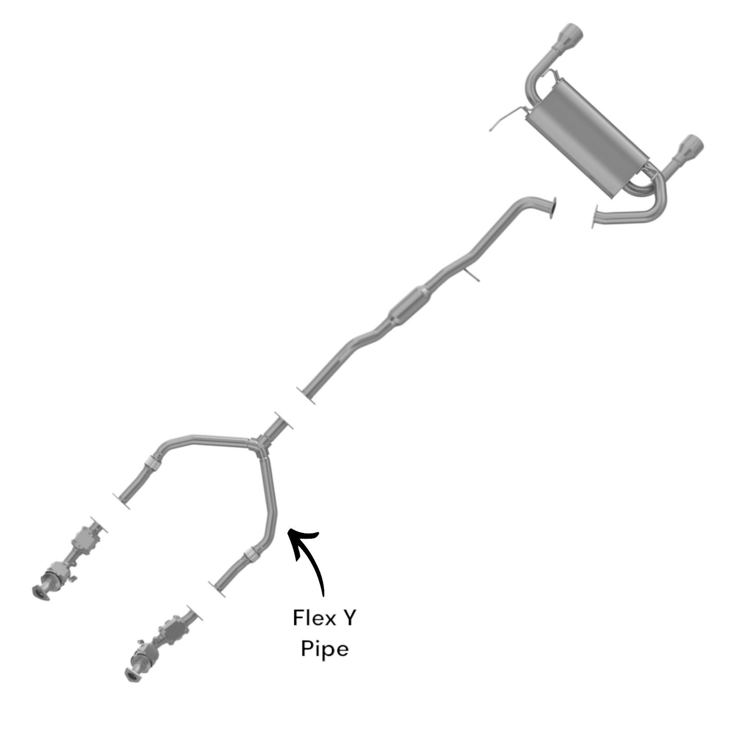 Infiniti FX45 4.5L 2003-2008 Flex Y Pipe