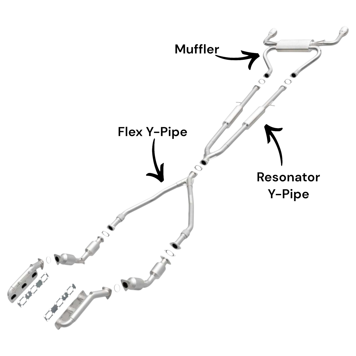 Silencieux pour Infiniti Q50 3.5L (2014-2018) (4x4)