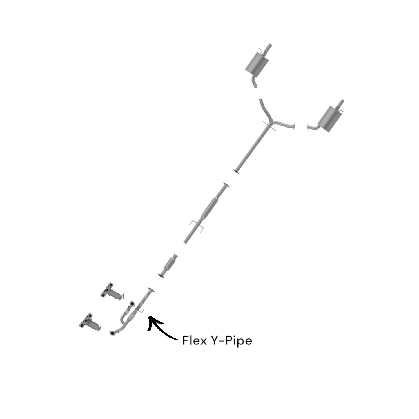 Hyundai Azera 3.8L (2006-2010) Flex Y-pipe