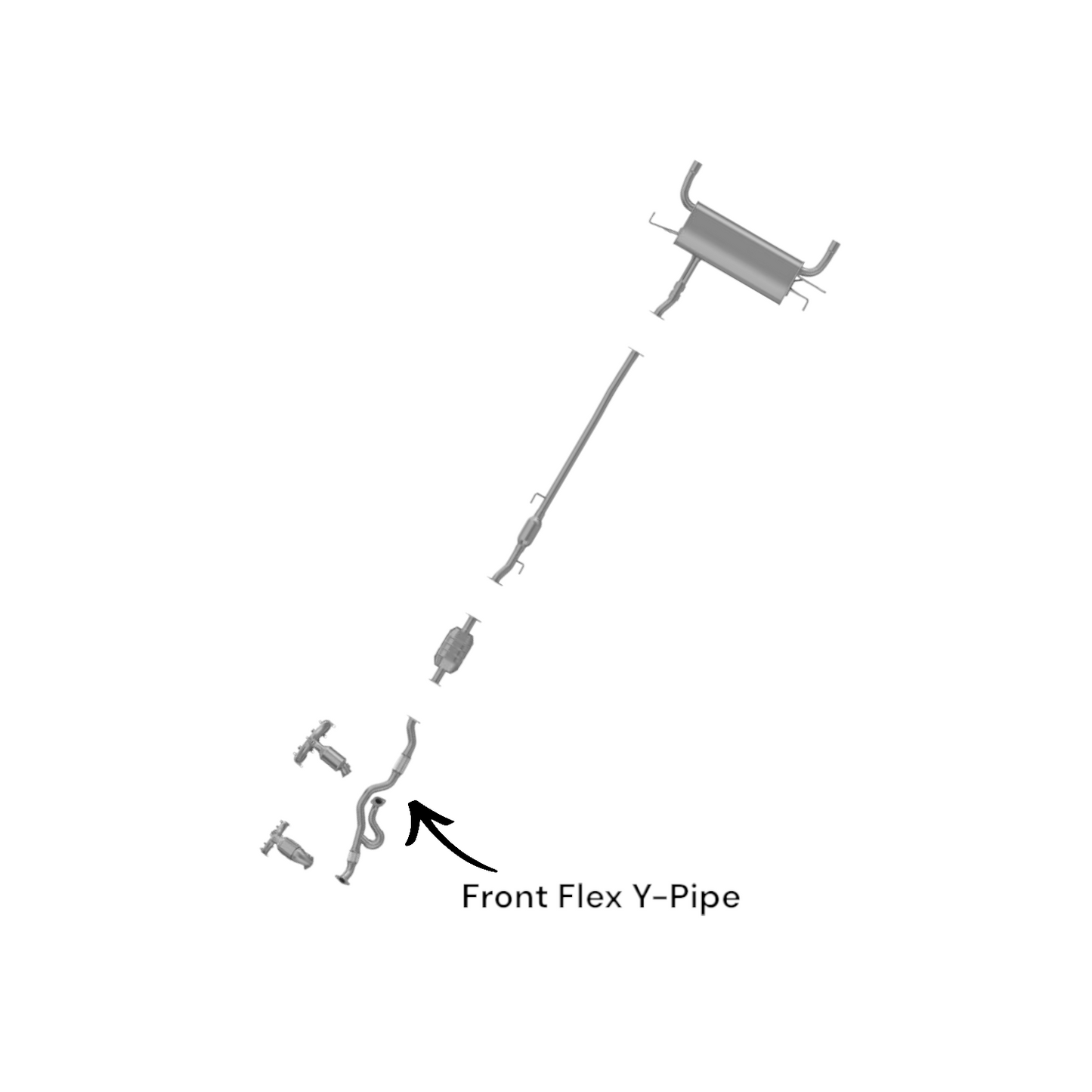 KIA Sportage 2.7L (2005-2008) AWD Front Flex Y-Pipe