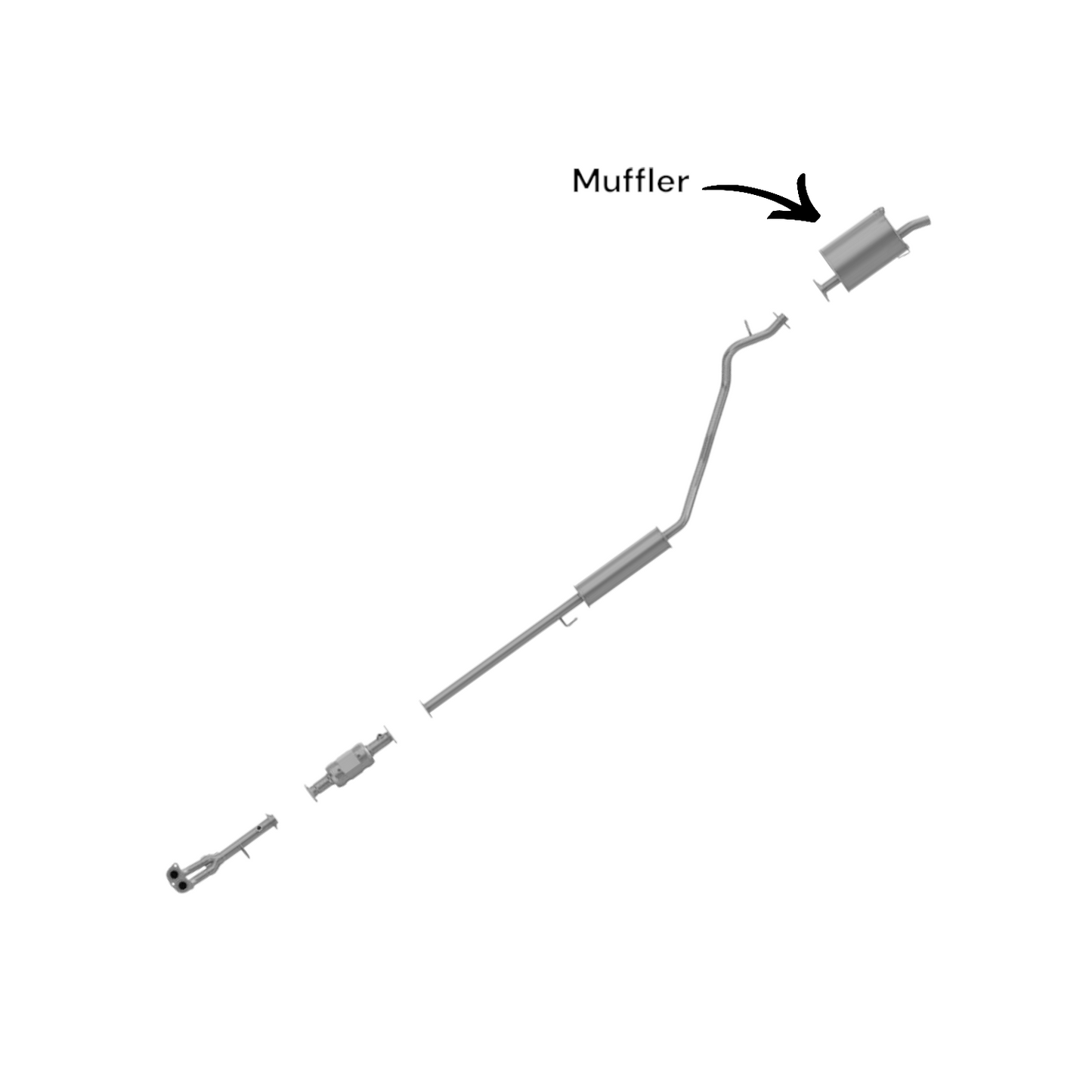 Honda CR-V 2.0L (1997-2001) Rear Muffler