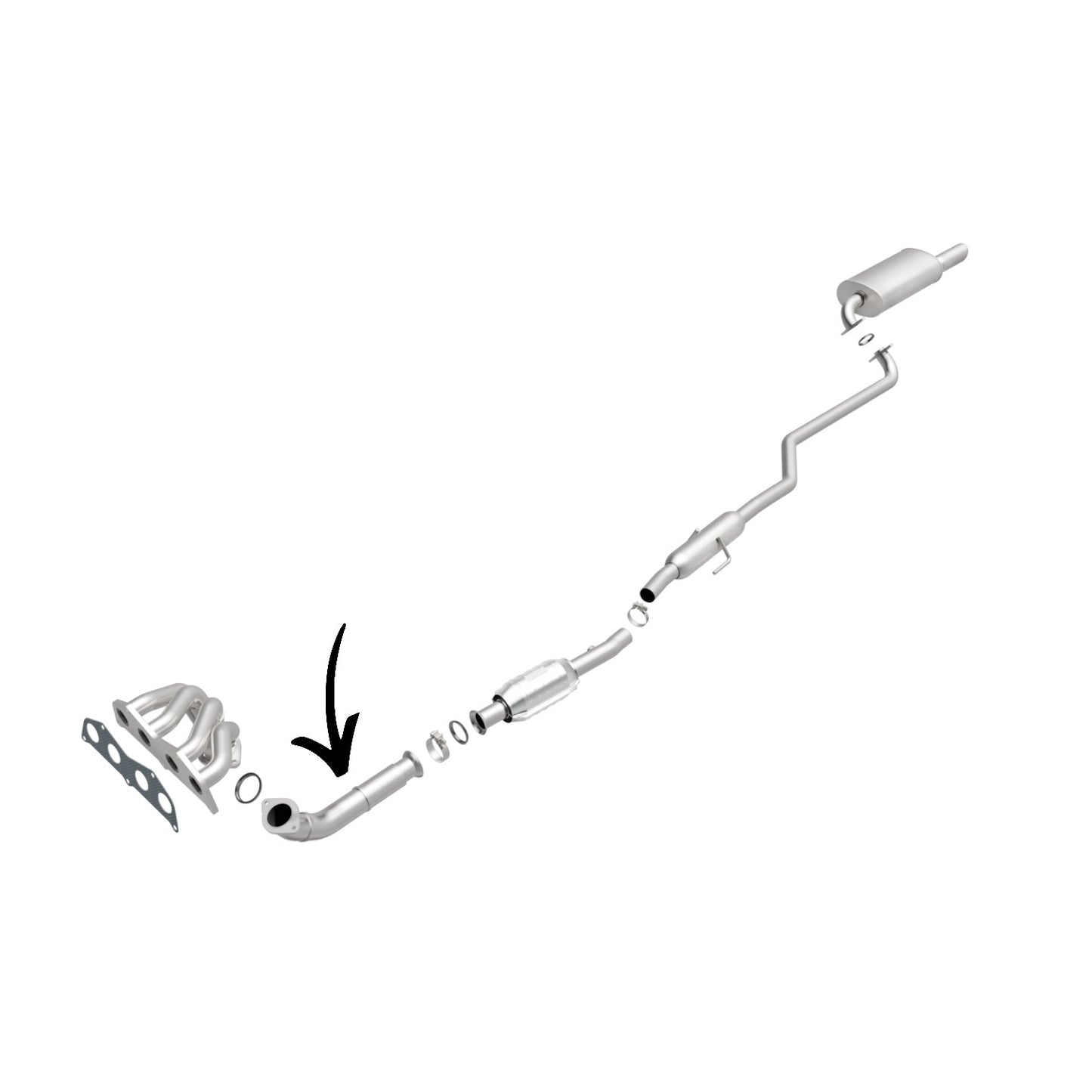 Toyota Corolla 1.8L L4 (1998-2002) Front Pipe