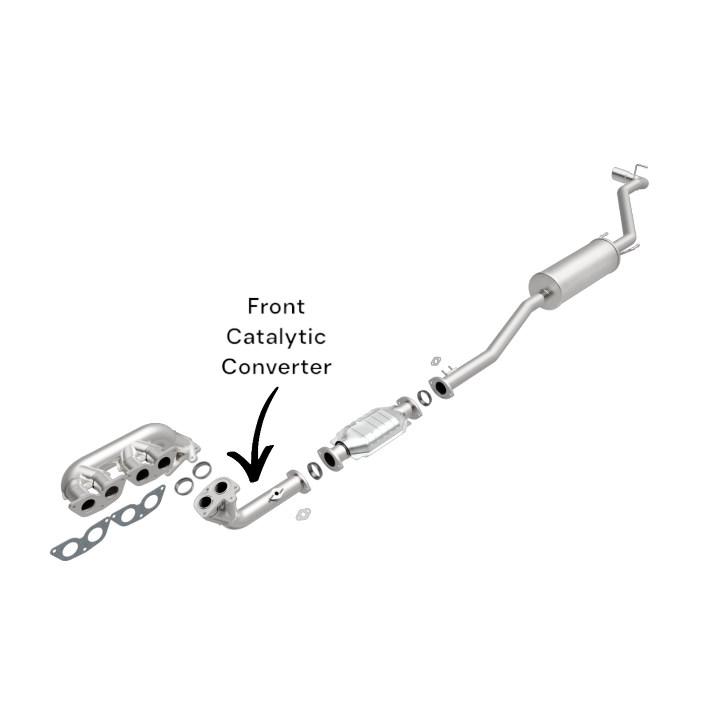 Convertisseur catalytique avant pour Toyota Tacoma 2001-2004 2.7L