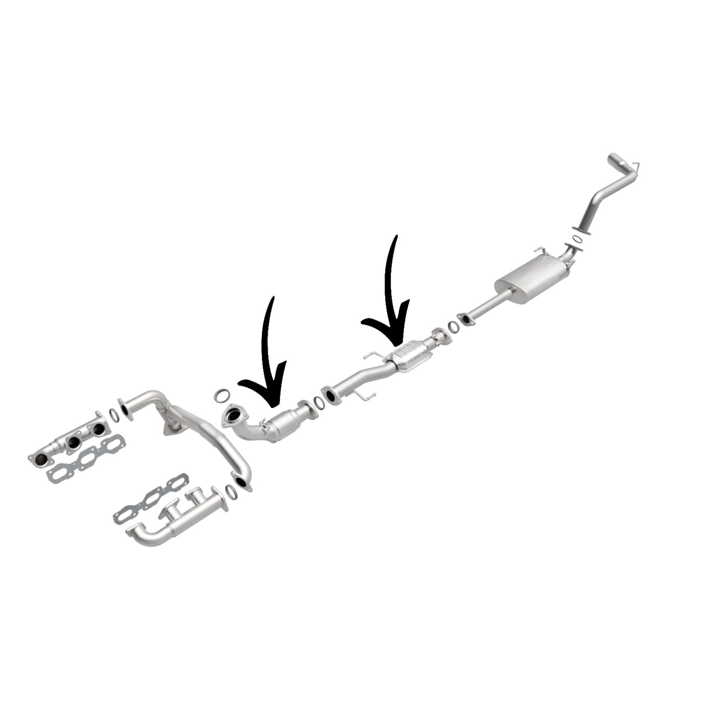 Toyota 4Runner 3.4L V6 (1999-2002) Front and Rear Catalytic Converters