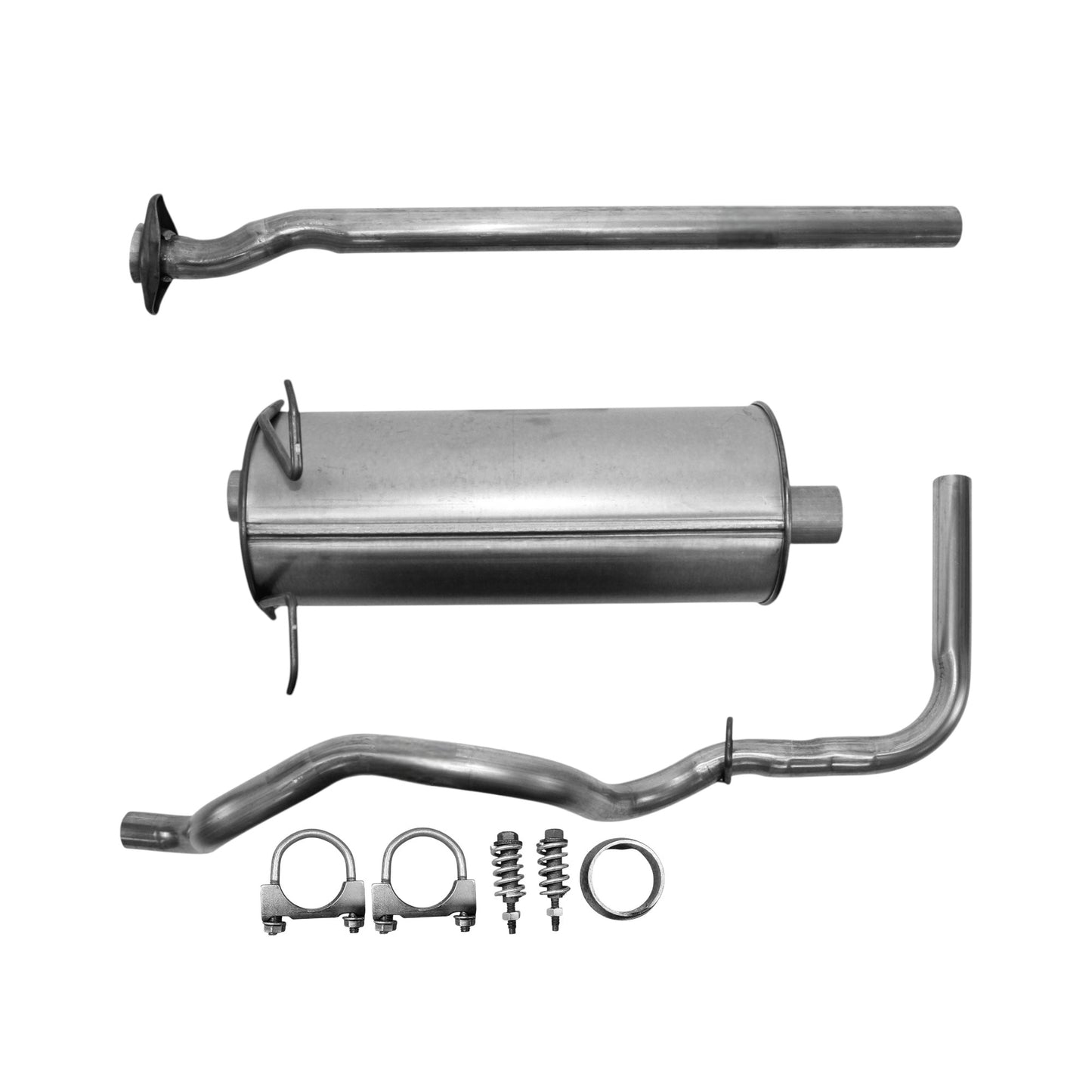 Ford Ranger 4.0L (125.7" Wheelbase) (2004-2011) Muffler with axel and Tail pipe