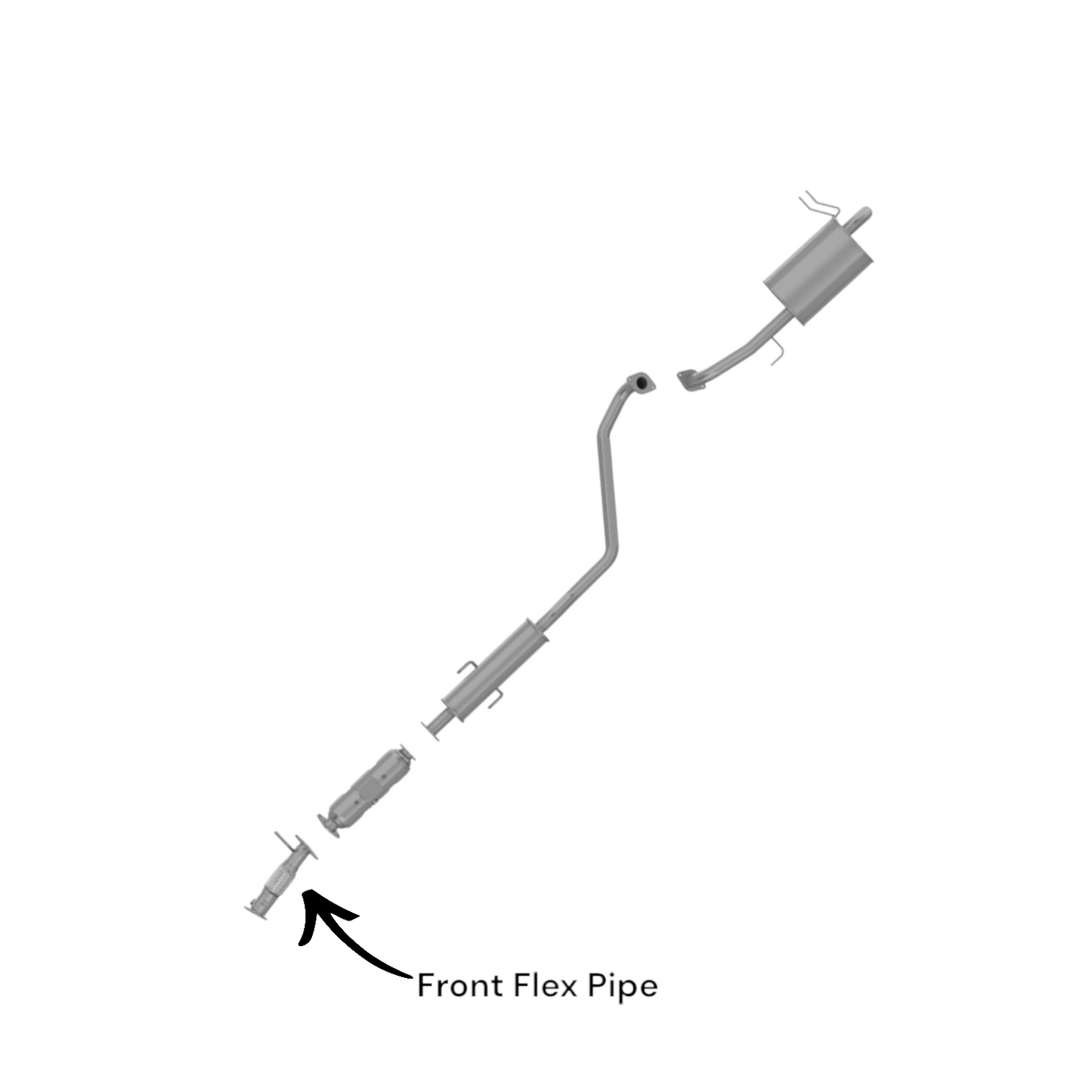 KIA Forte 2.0L & 2.4L (2010-2013) Front Flex Pipe