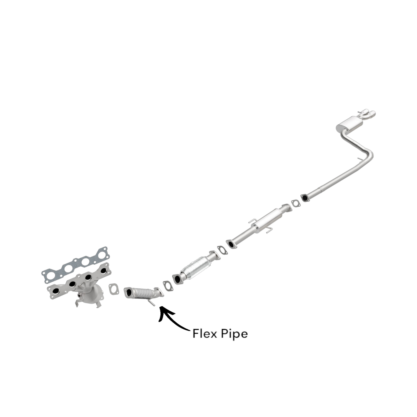 KIA Optima 2.4L (2006-2008) V4 Direct Fit Flex Pipe