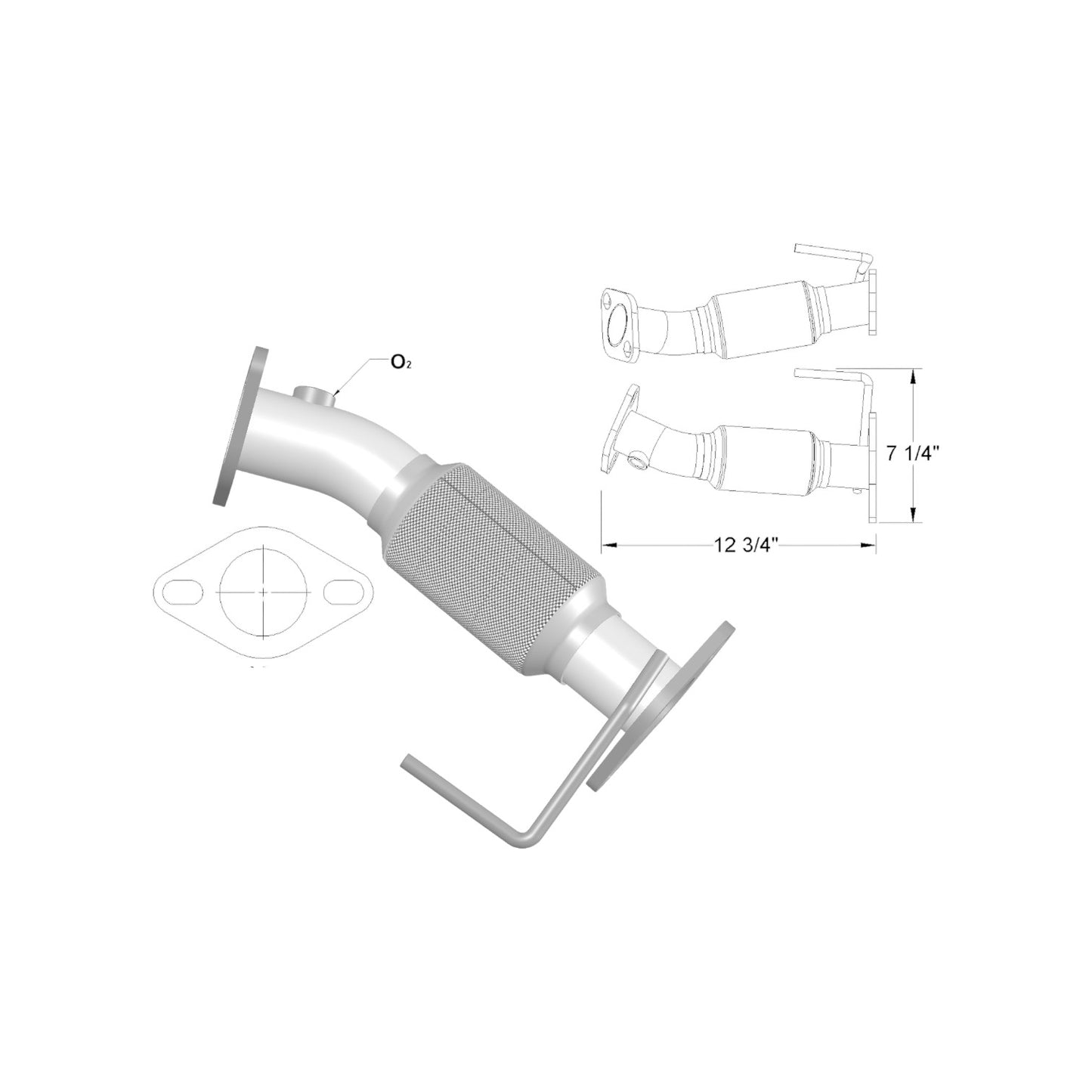 KIA Rio 1.6L V4 Direct Fit Front Flex Pipe