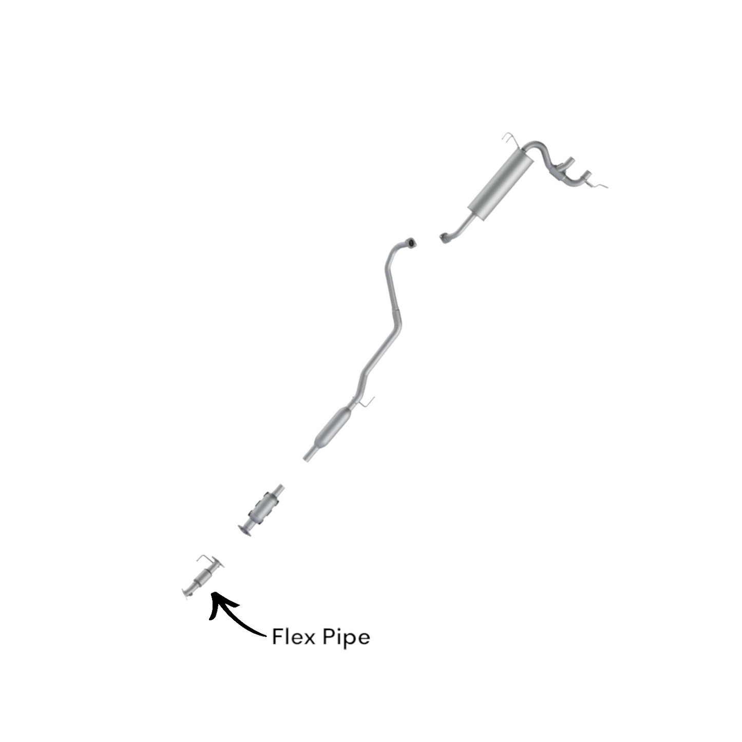 Hyundai Veloster 1.6L (2012-2017) Direct Fit Front Flex Pipe