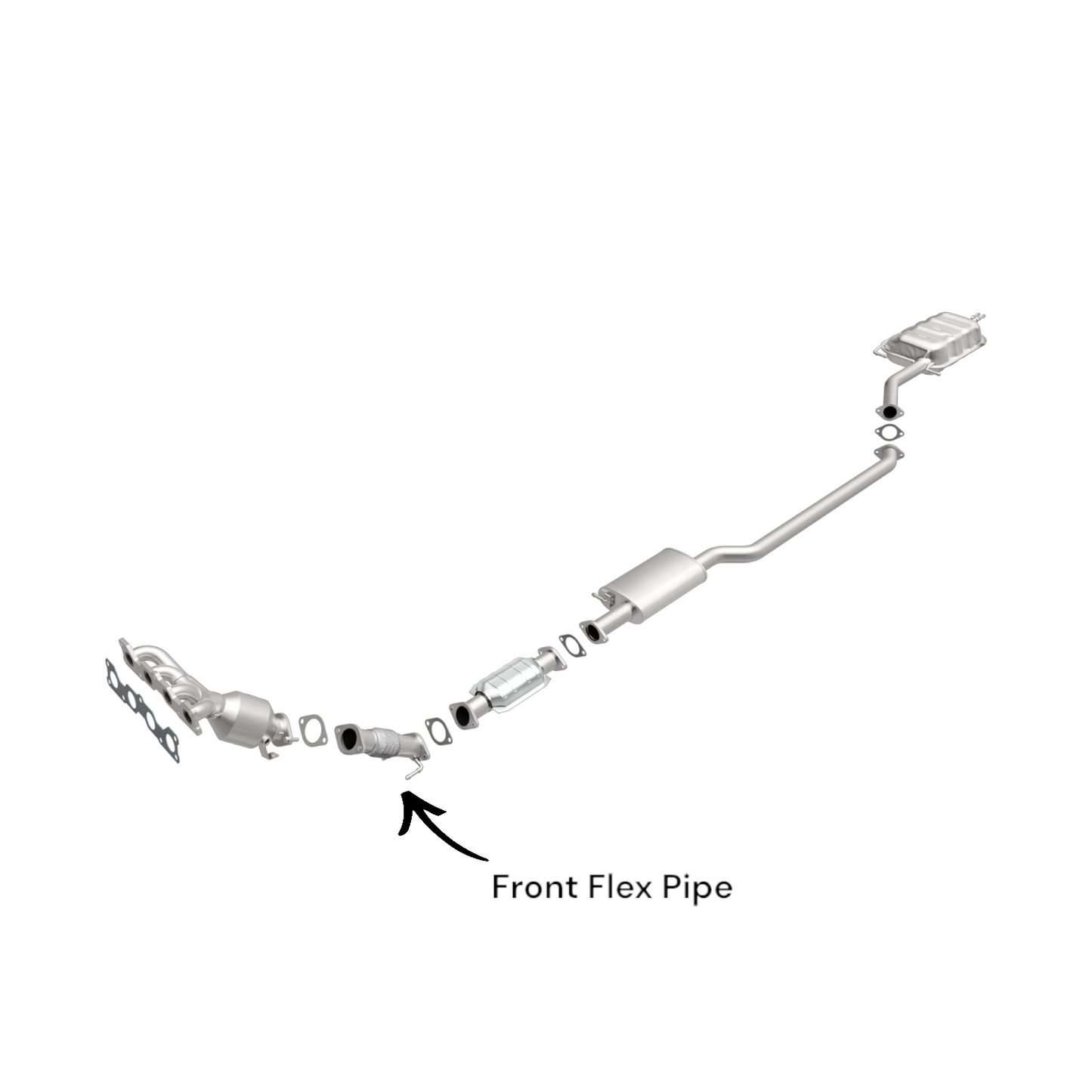 Hyundai Santa Fe 2.4L (2010-2012) V4 Front Flex Pipe