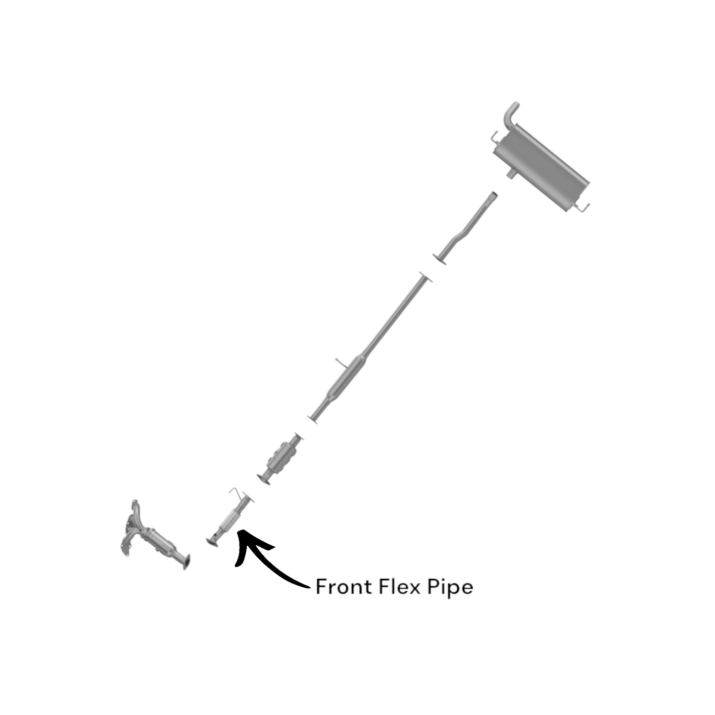 Kia Sportage 2.4L (2011-2016) Front Flex Pipe