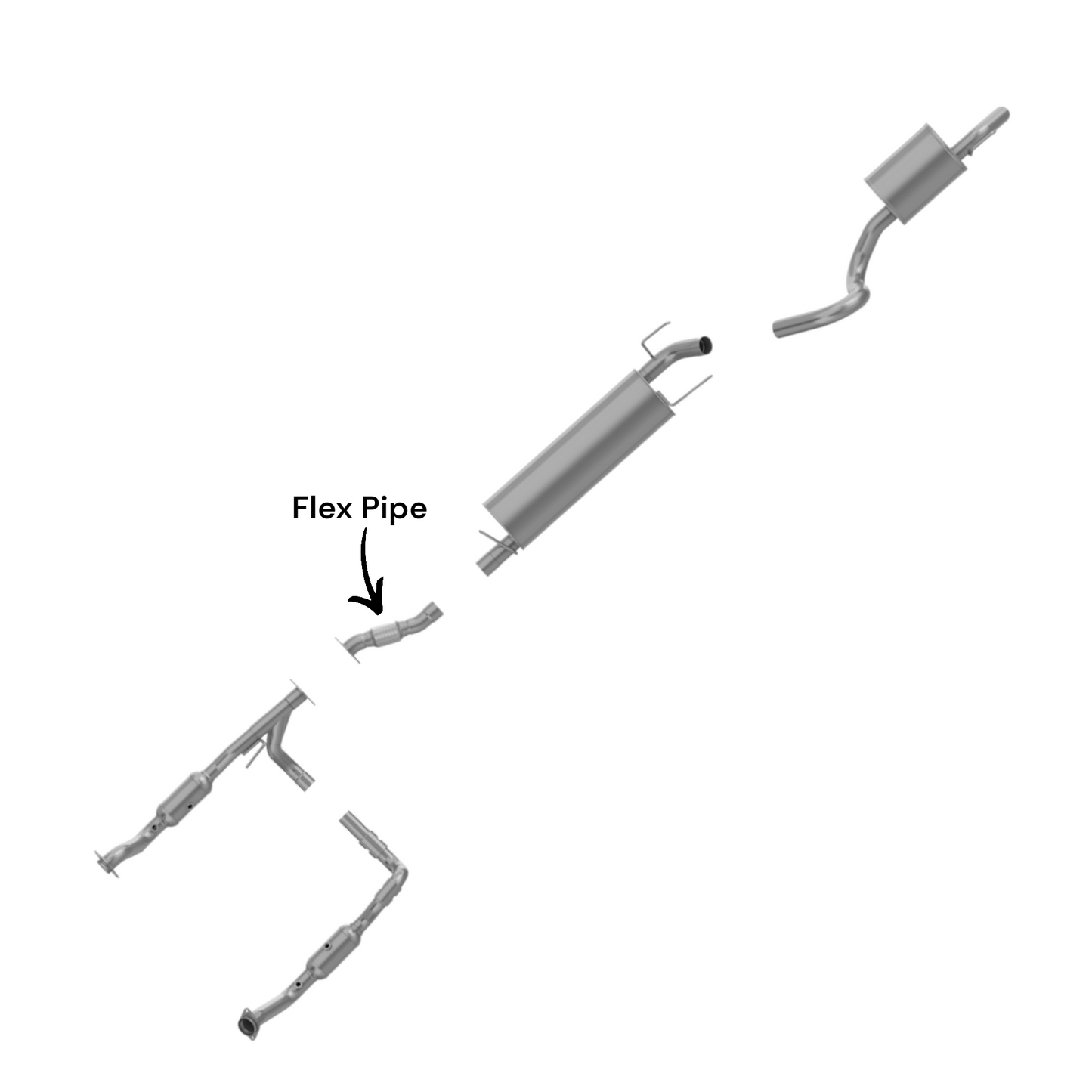 Tuyau flexible avant pour Chrysler Aspen 5.7L (2007-2009)