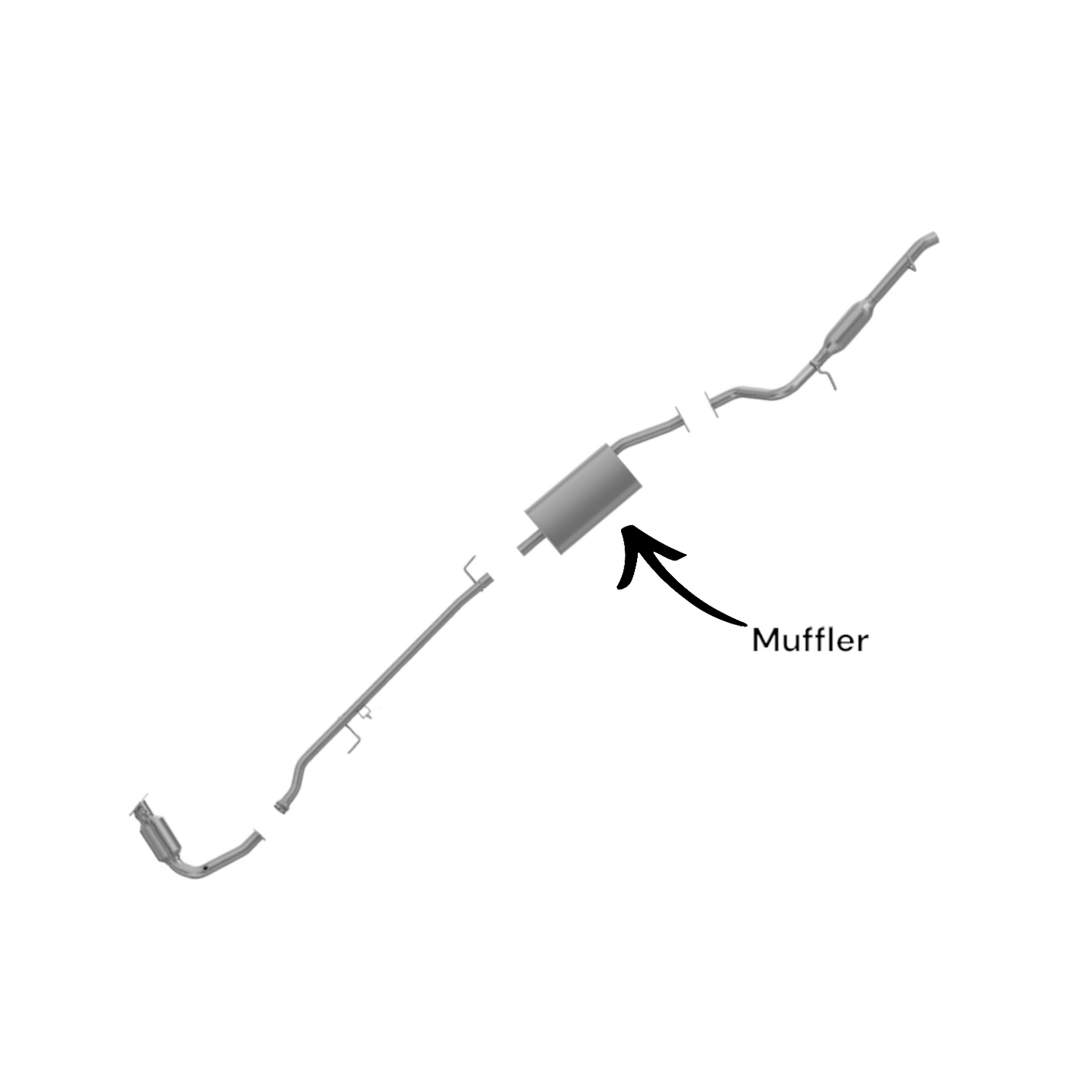 Mazda Tribute 2.0L & 3.0L (2001-2004) Rear Muffler