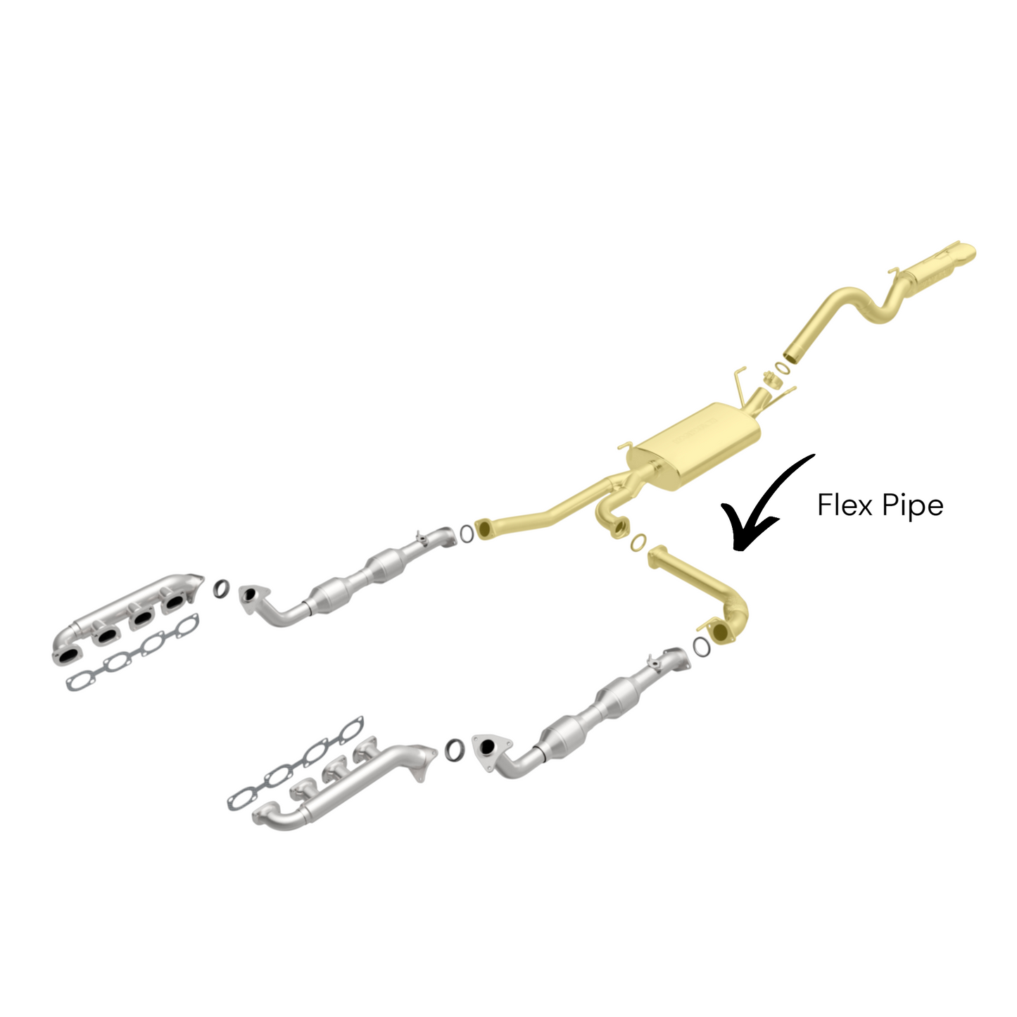 Lexus LX470 4.7L (1998-2007) Flex Pipe
